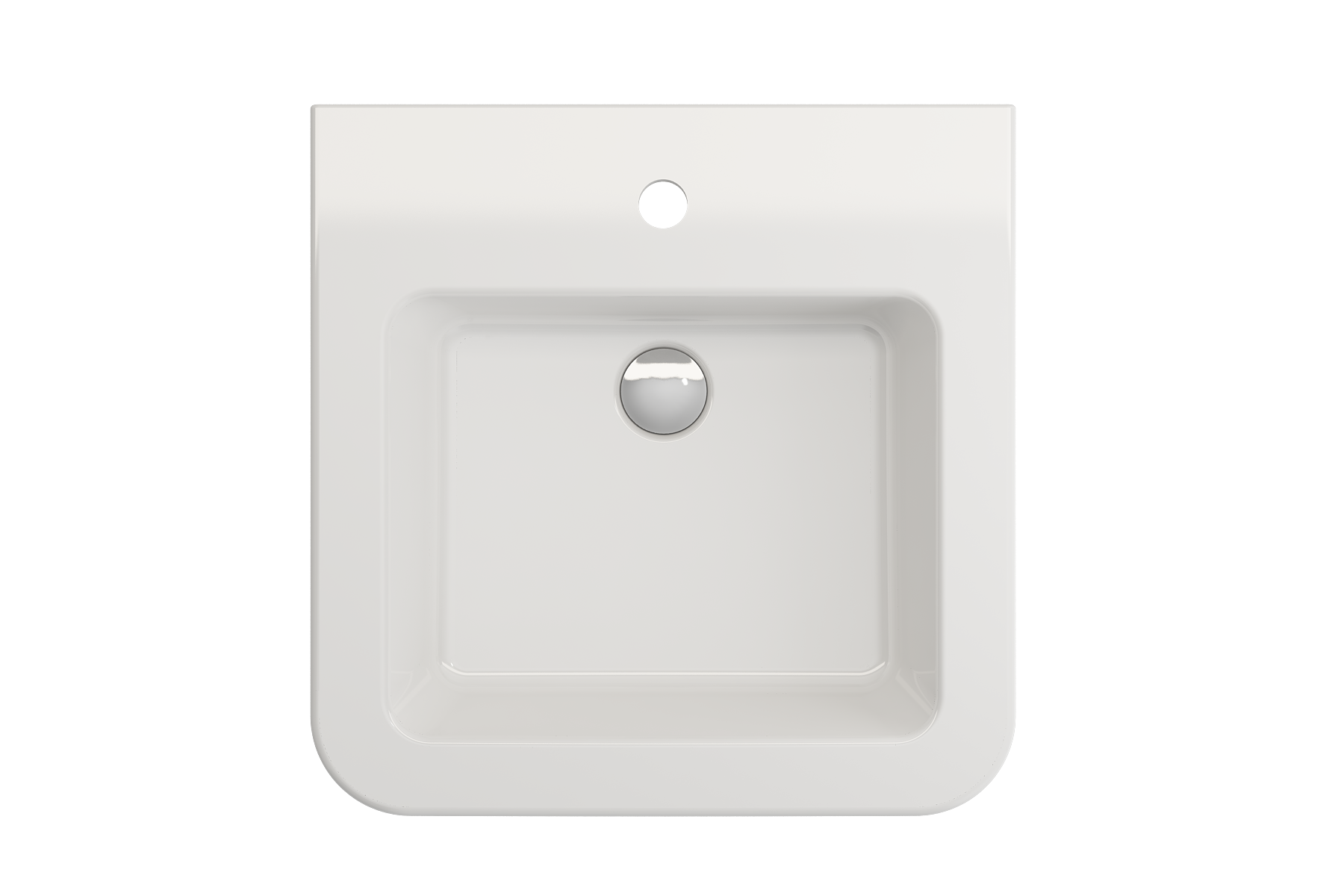 BOCCHI Parma 20" Rectangle Wallmount Fireclay Bathroom Sink, White, Single Faucet Hole, 1122-001-0126