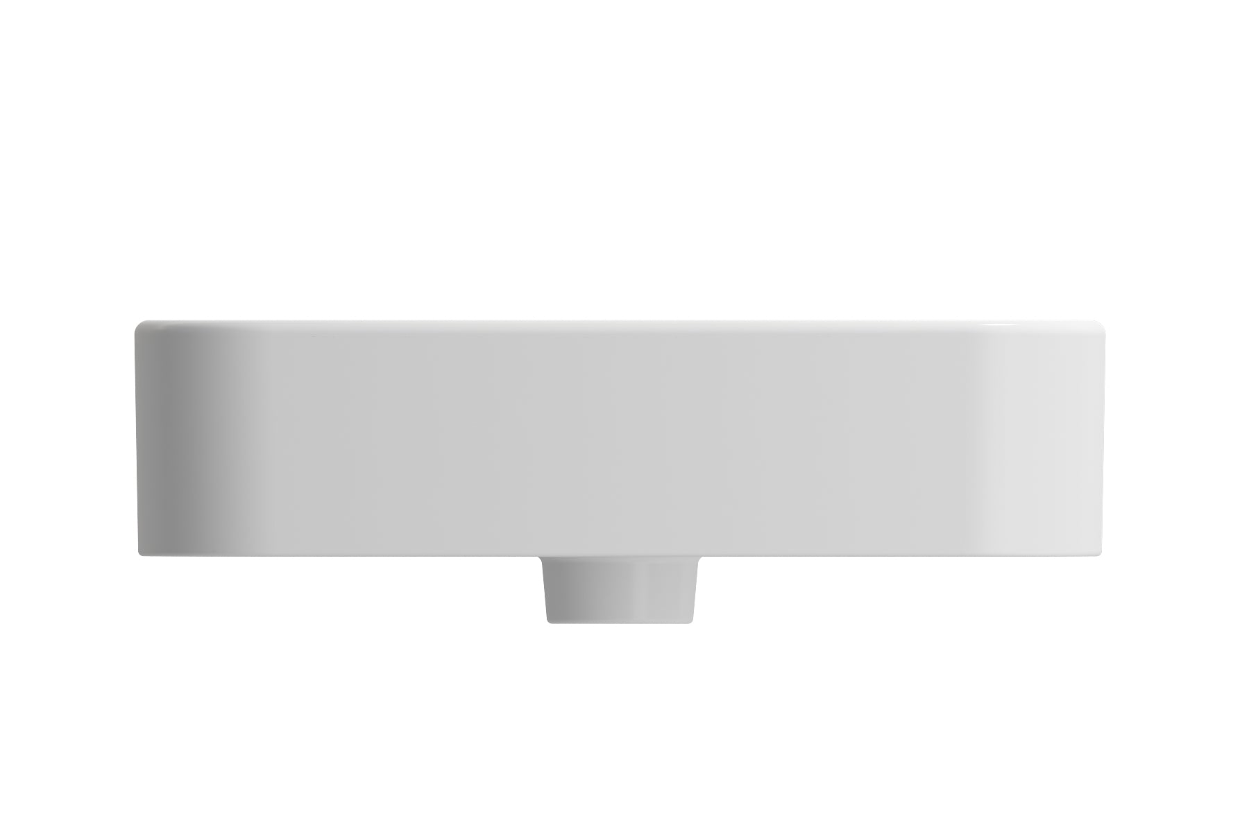 BOCCHI Parma 20" Rectangle Wallmount Fireclay Bathroom Sink, Matte White, Single Faucet Hole, 1122-002-0126