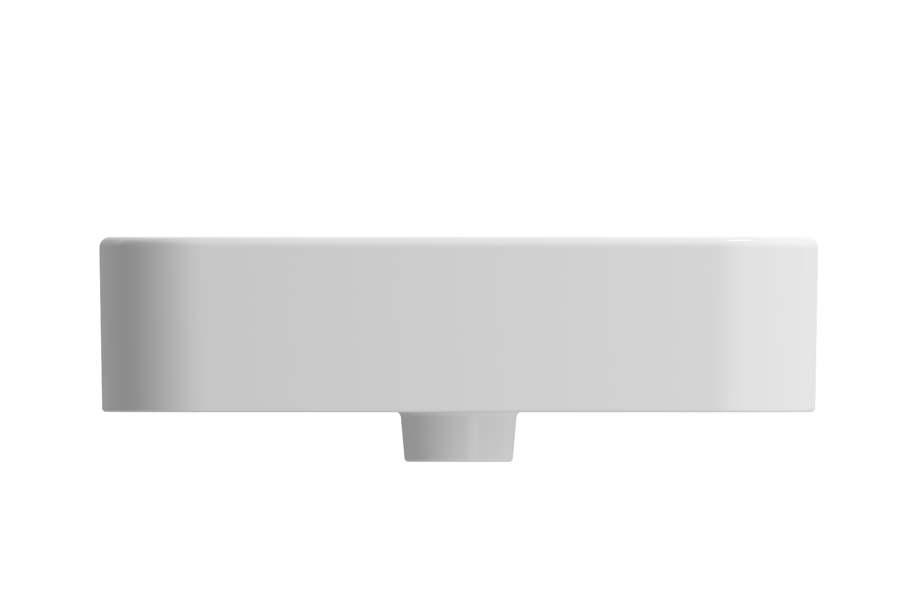 BOCCHI Parma 20" Rectangle Wallmount Fireclay Bathroom Sink, Matte White, Single Faucet Hole, 1122-002-0126