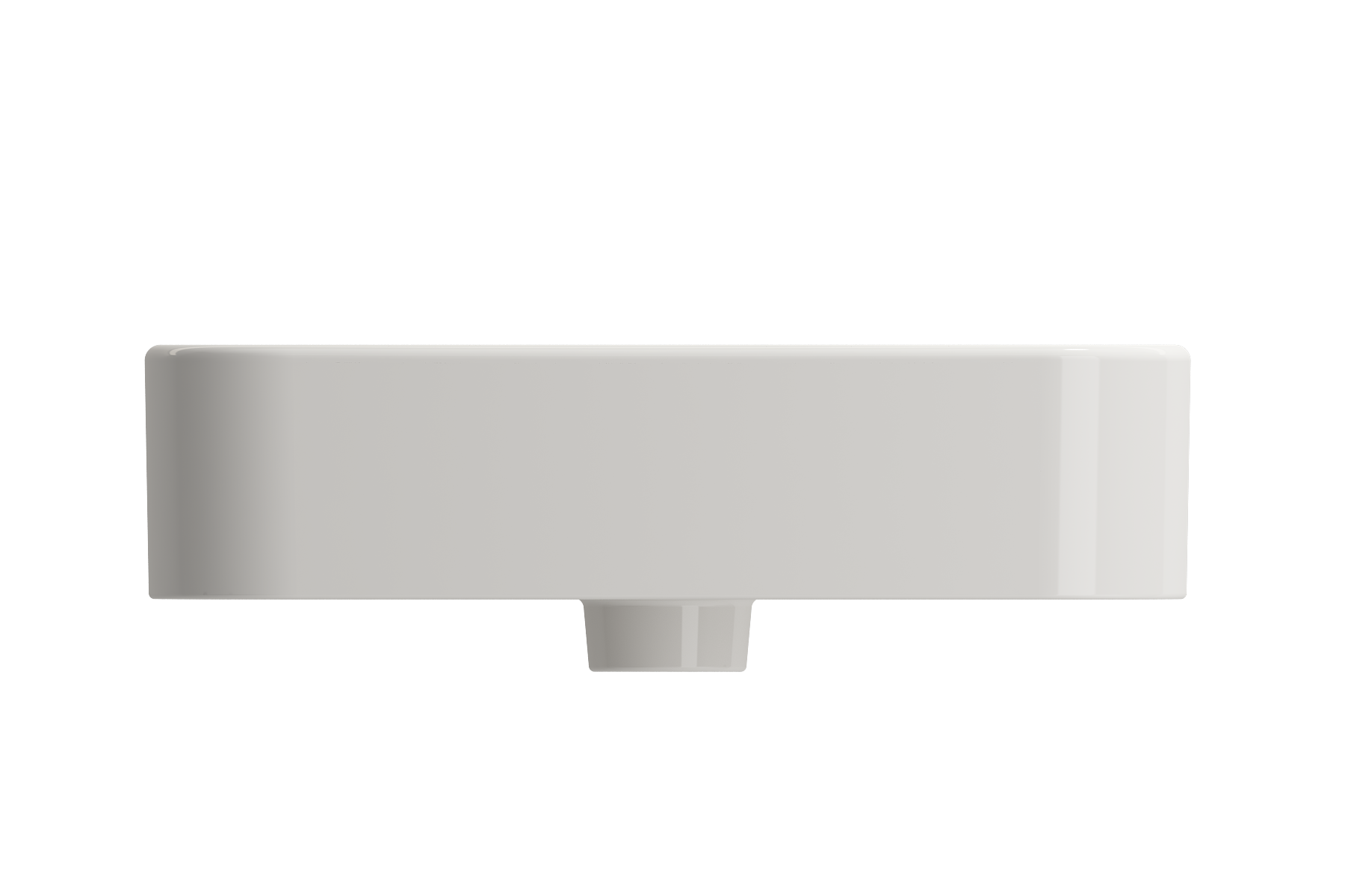 BOCCHI Parma 20" Rectangle Wallmount Fireclay Bathroom Sink, Biscuit, Single Faucet Hole, 1122-014-0126