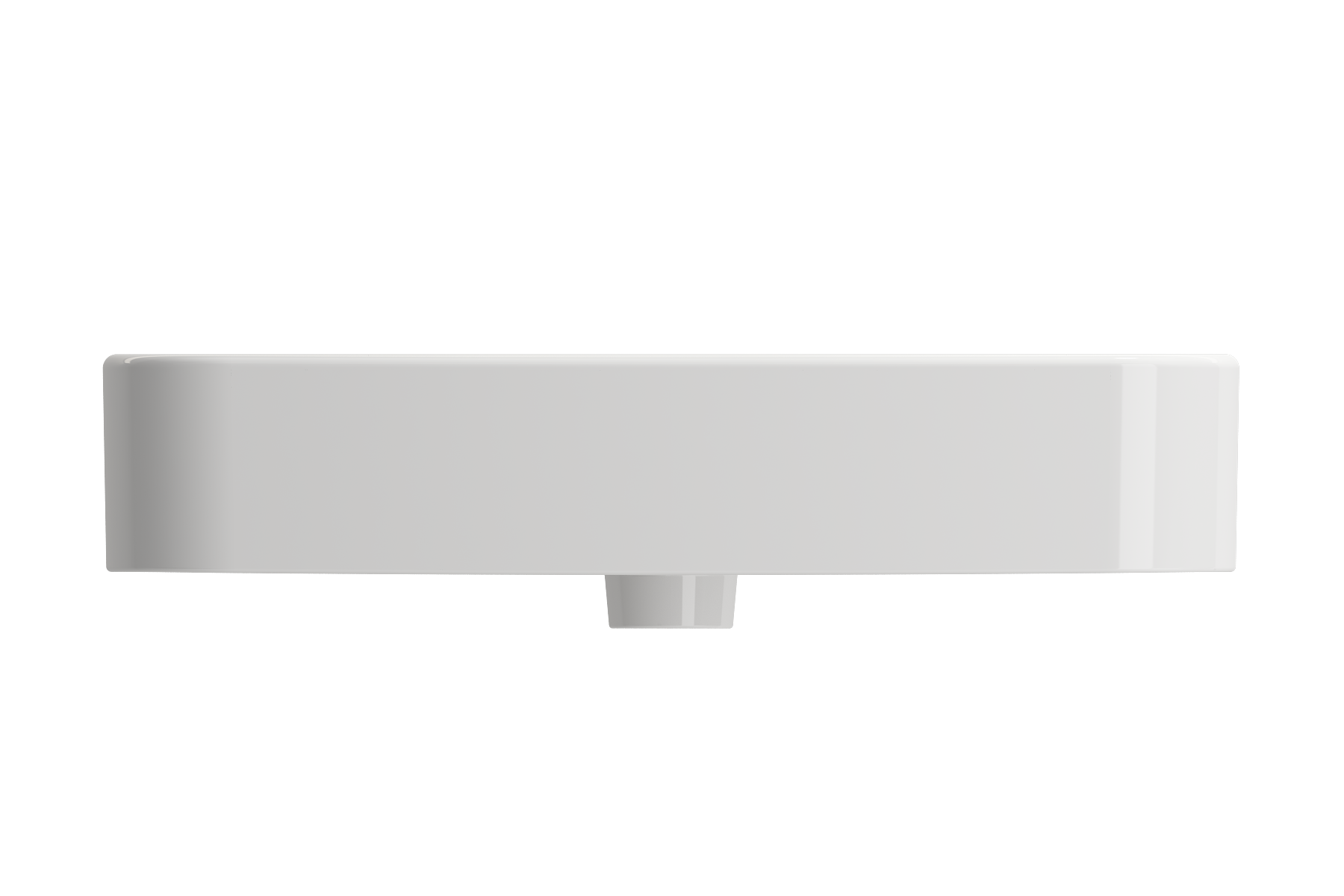 BOCCHI Parma 26" Rectangle Wallmount Fireclay Bathroom Sink, White, 3 Faucet Hole, 1123-001-0127