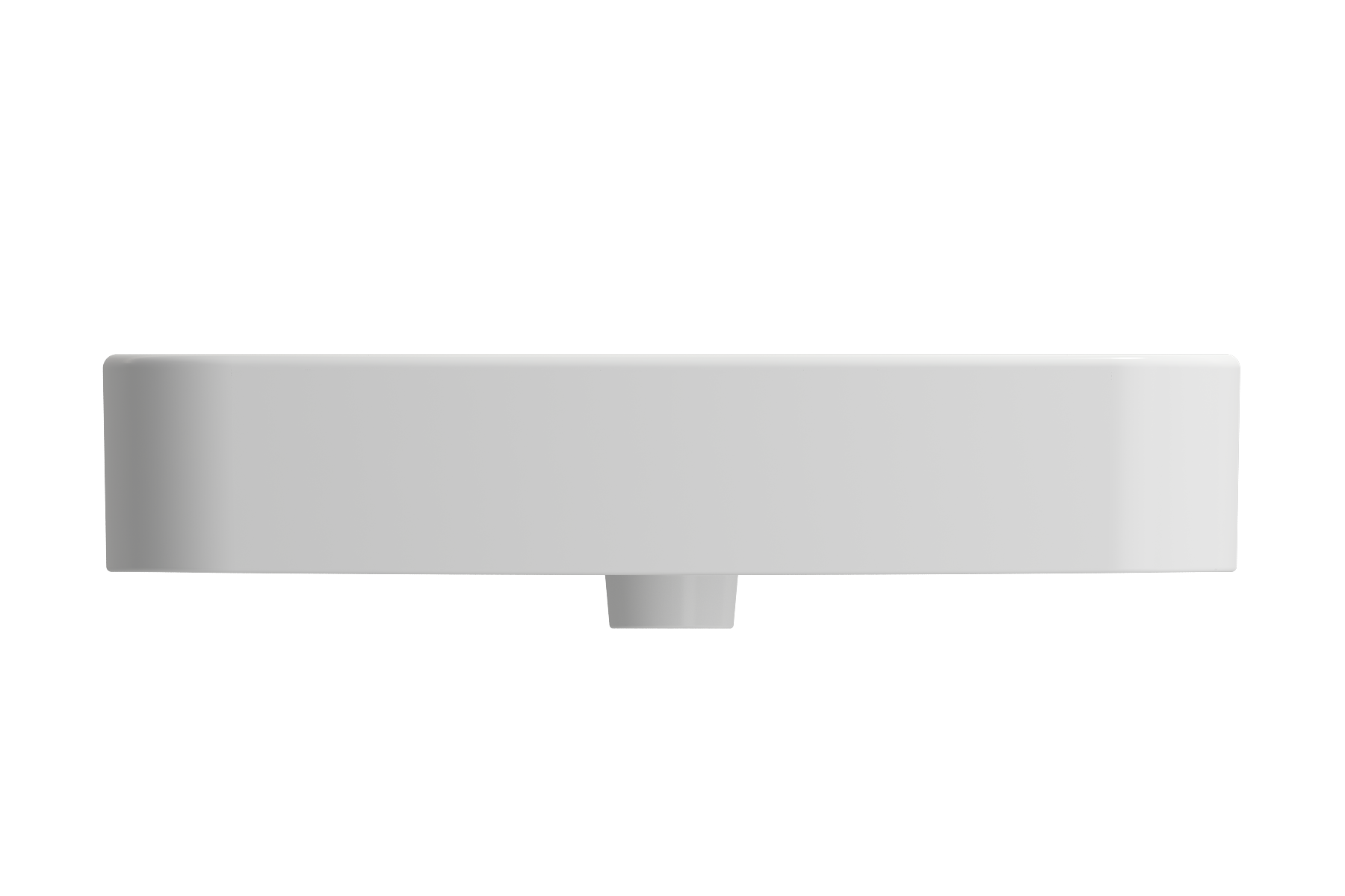 BOCCHI Parma 26" Rectangle Wallmount Fireclay Bathroom Sink, Matte White, Single Faucet Hole, 1123-002-0126