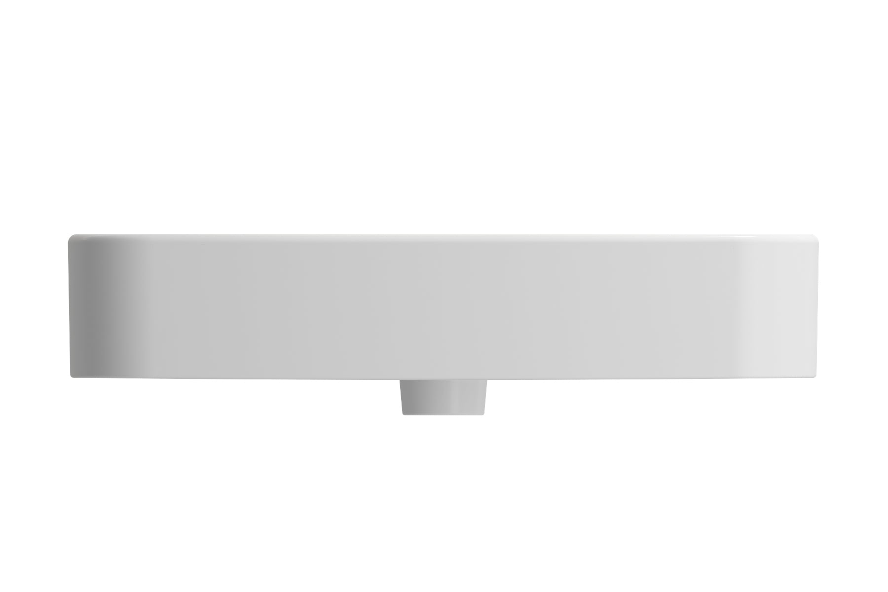 BOCCHI Parma 26" Rectangle Wallmount Fireclay Bathroom Sink, Matte White, 3 Faucet Hole, 1123-002-0127