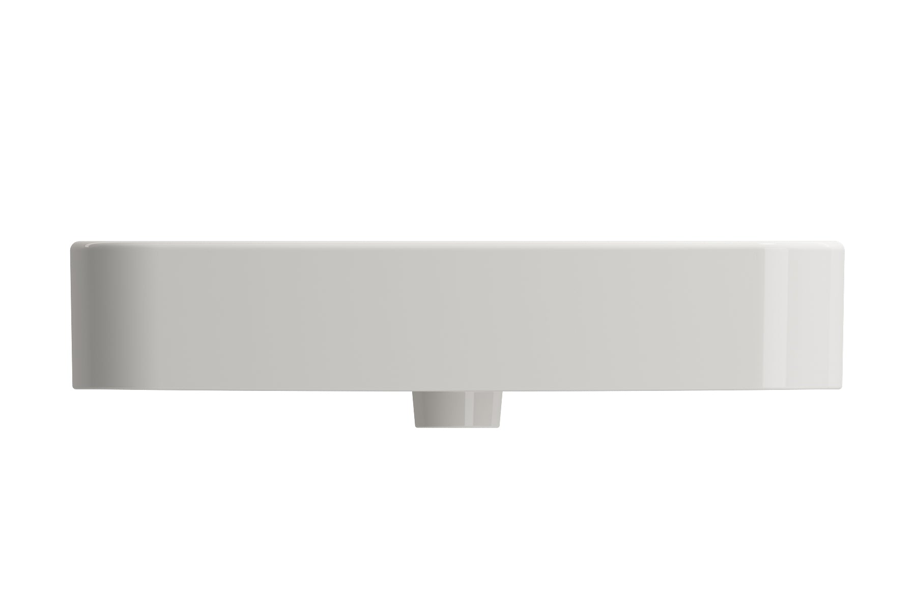 BOCCHI Parma 26" Rectangle Wallmount Fireclay Bathroom Sink, Biscuit, 3 Faucet Hole, 1123-014-0127