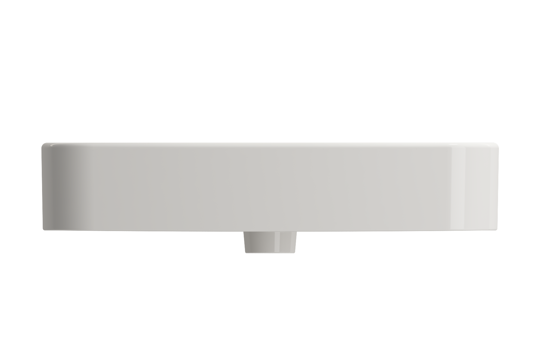 BOCCHI Parma 26" Rectangle Wallmount Fireclay Bathroom Sink, Biscuit, 3 Faucet Hole, 1123-014-0127