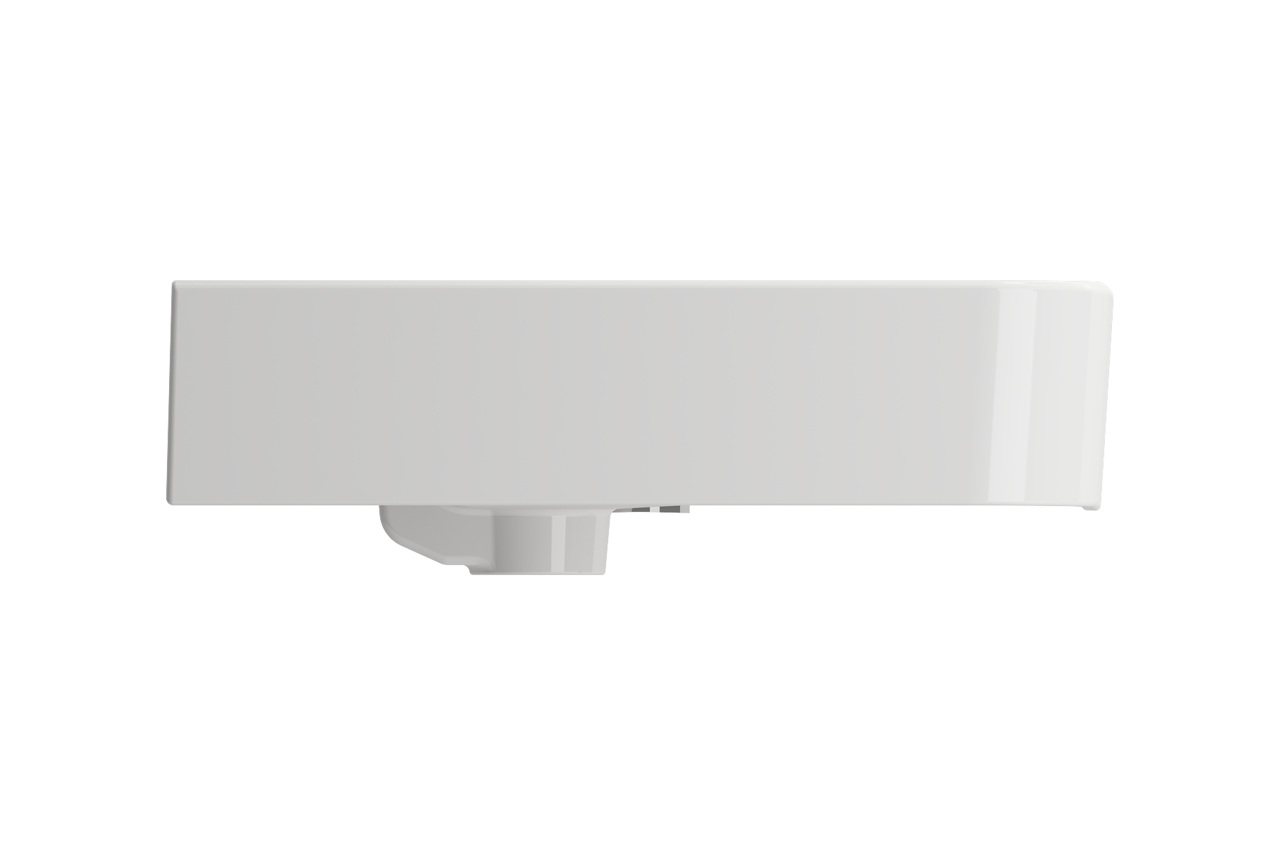BOCCHI Parma 34" Rectangle Wallmount Fireclay Bathroom Sink, White, 3 Faucet Hole, 1124-001-0127