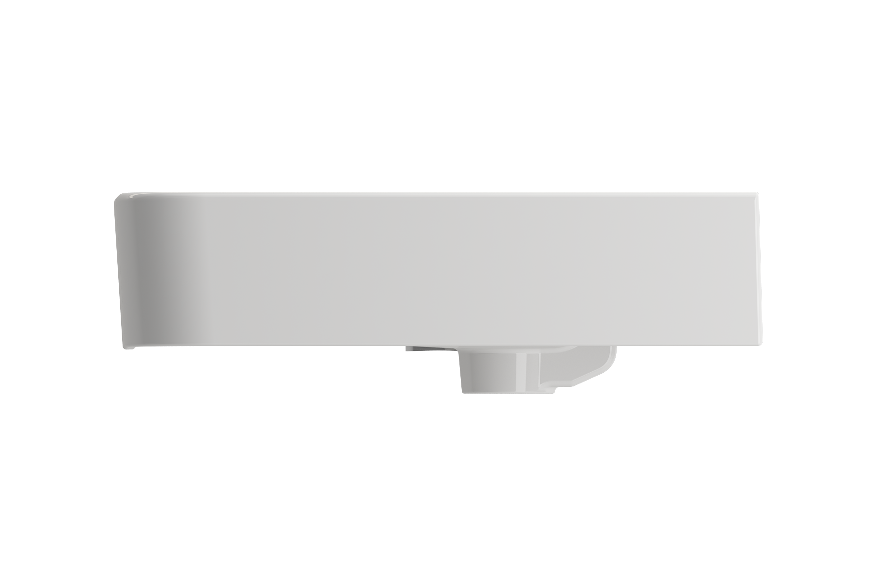 BOCCHI Parma 34" Rectangle Wallmount Fireclay Bathroom Sink, White, 3 Faucet Hole, 1124-001-0127