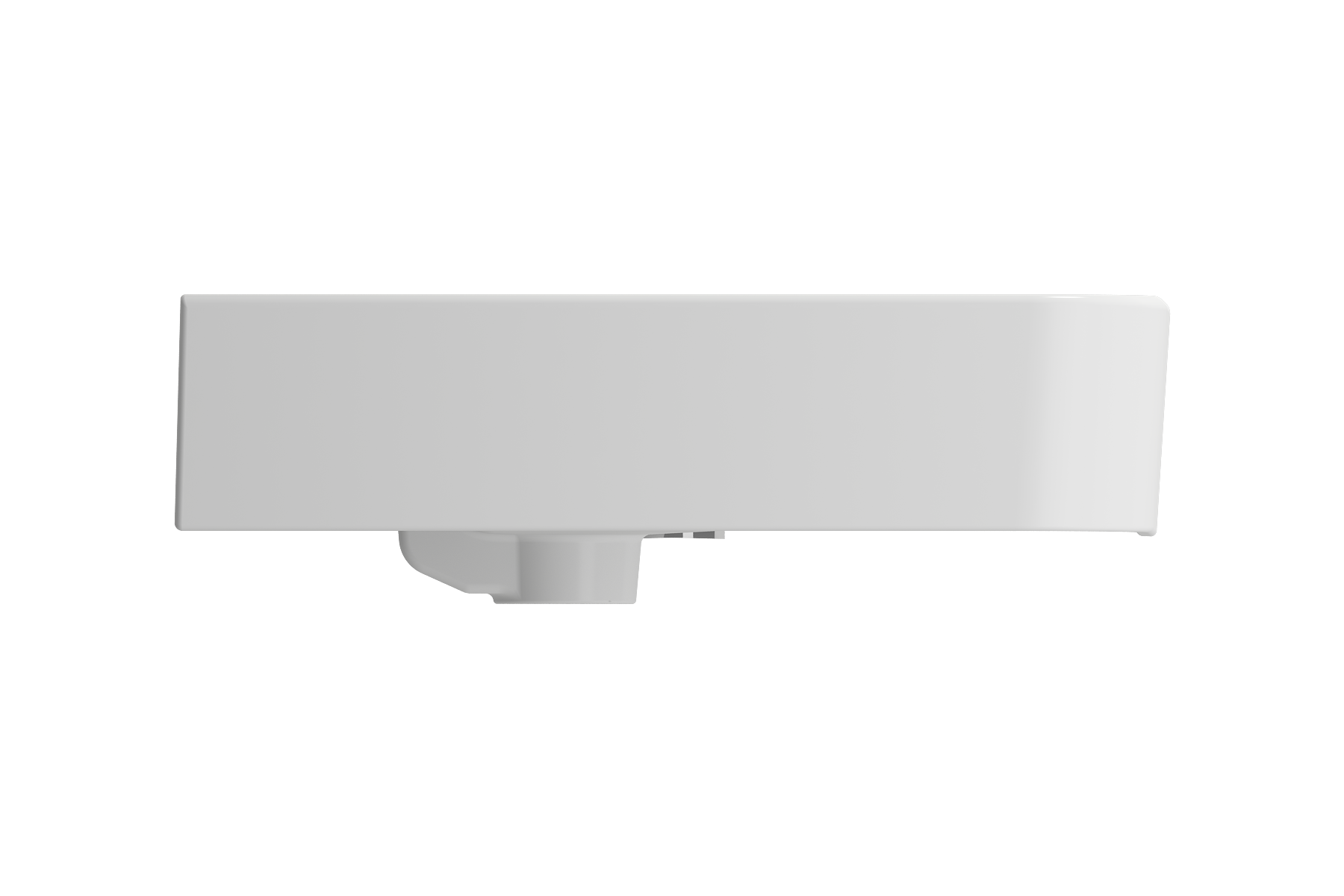 BOCCHI Parma 34" Rectangle Wallmount Fireclay Bathroom Sink, Matte White, Single Faucet Hole, 1124-002-0126