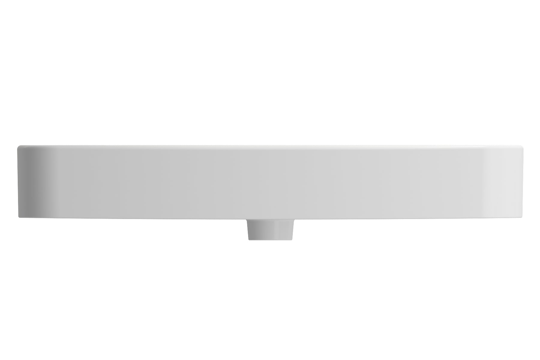 BOCCHI Parma 34" Rectangle Wallmount Fireclay Bathroom Sink, Matte White, 3 Faucet Hole, 1124-002-0127