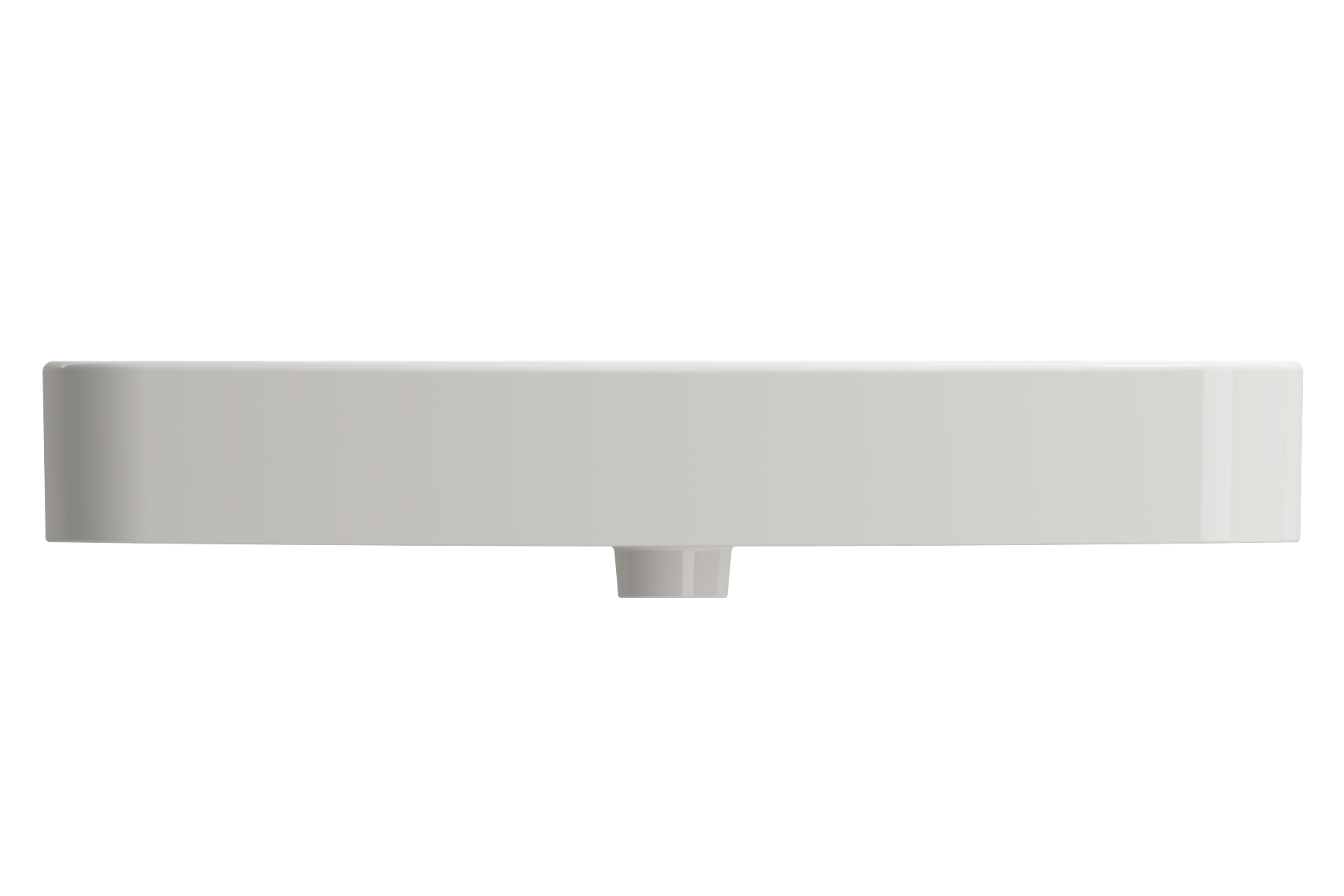 BOCCHI Parma 34" Rectangle Wallmount Fireclay Bathroom Sink, Biscuit, 3 Faucet Hole, 1124-014-0127