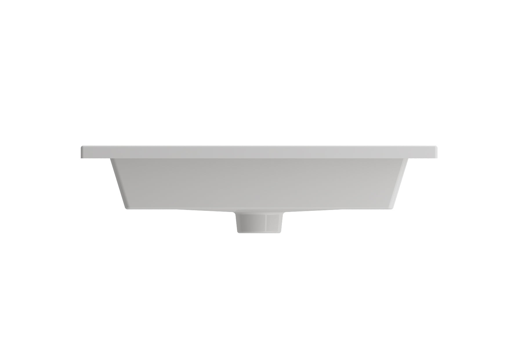 BOCCHI Ravenna 25" Rectangle Wallmount Fireclay Bathroom Sink, White, Single Faucet Hole, 1161-001-0126