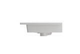 BOCCHI Ravenna 25" Rectangle Wallmount Fireclay Bathroom Sink, White, 3 Faucet Hole, 1161-001-0127