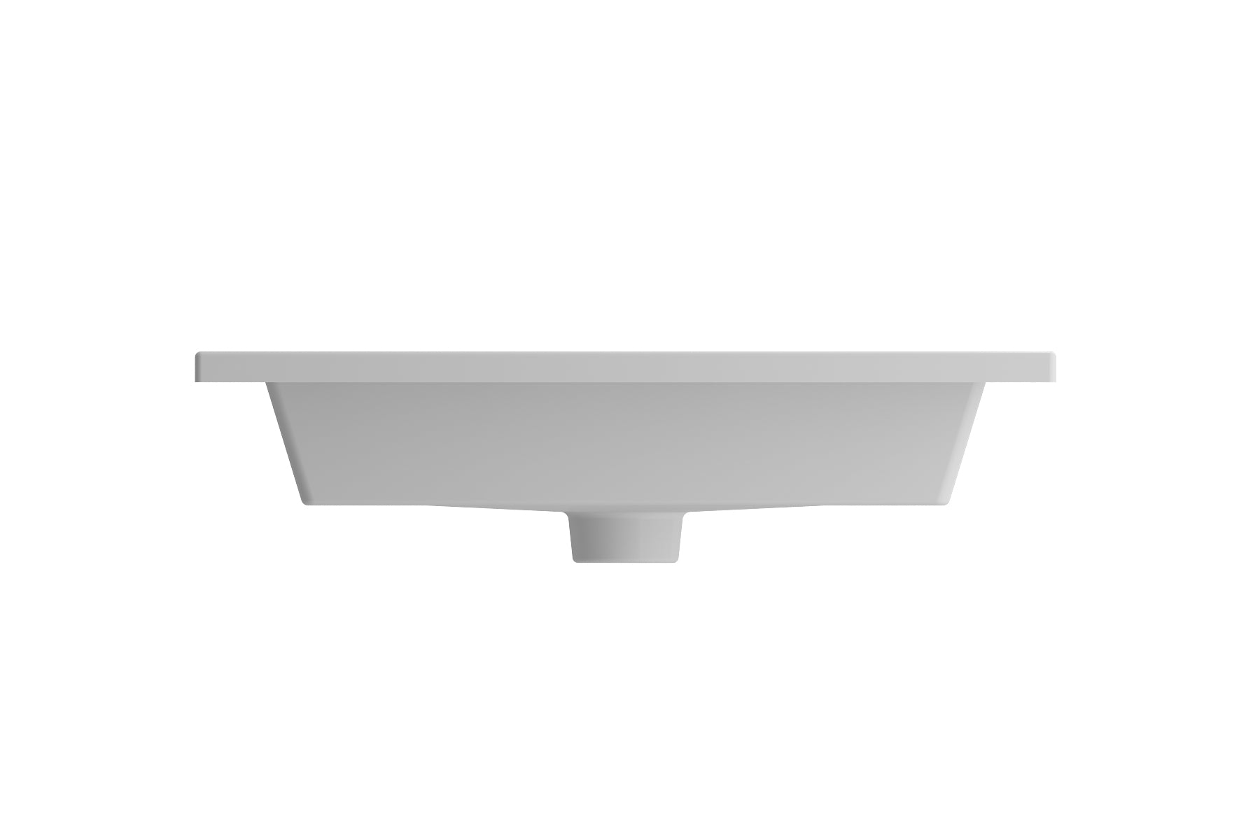 BOCCHI Ravenna 25" Rectangle Wallmount Fireclay Bathroom Sink, Matte White, 3 Faucet Hole, 1161-002-0127