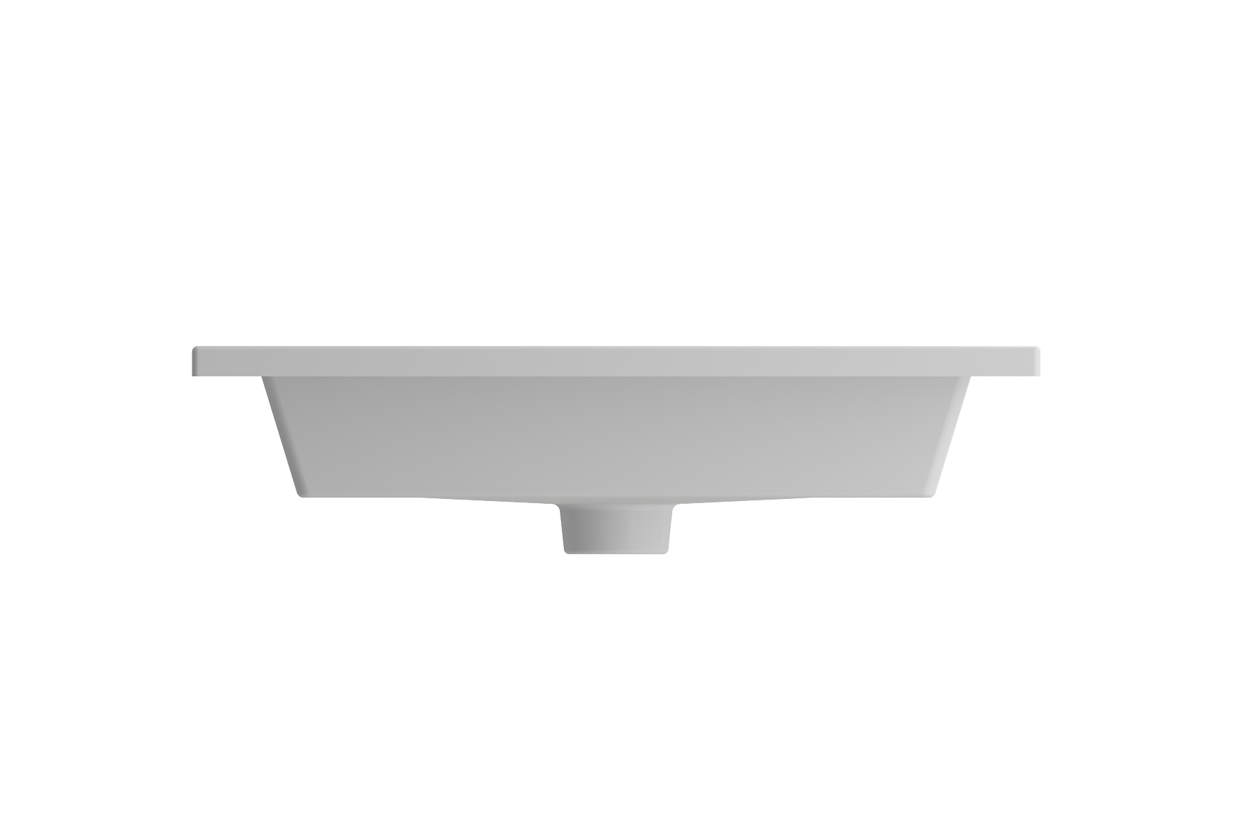 BOCCHI Ravenna 25" Rectangle Wallmount Fireclay Bathroom Sink, Matte White, 3 Faucet Hole, 1161-002-0127