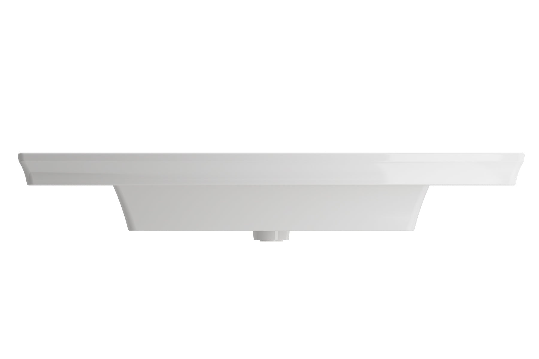 Alternate Image for BOCCHI Lavita 40" Rectangle Wallmount Fireclay Bathroom Sink, White, 3 Faucet Hole, 1168-001-0127