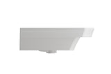 BOCCHI Lavita 40" Rectangle Wallmount Fireclay Bathroom Sink, White, 3 Faucet Hole, 1168-001-0127