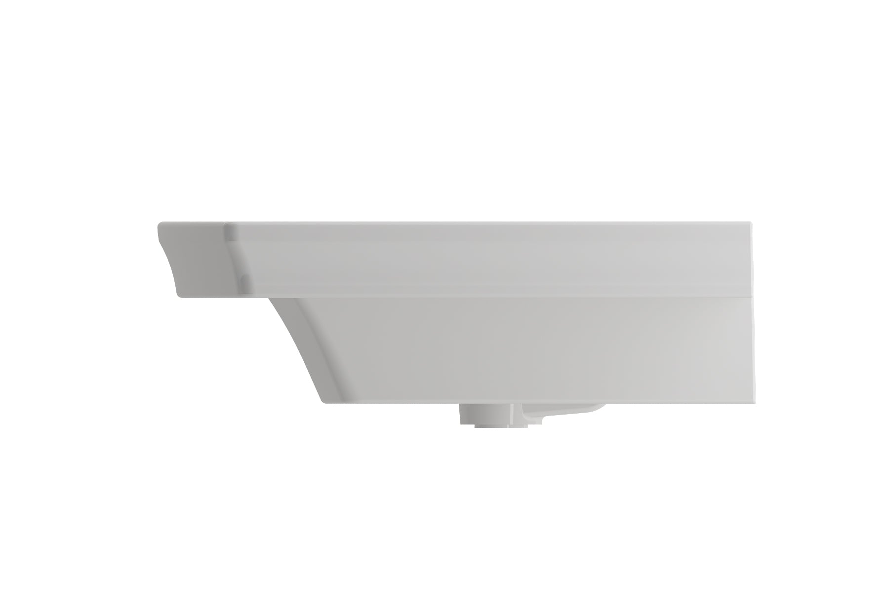 Alternate Image for BOCCHI Lavita 40" Rectangle Wallmount Fireclay Bathroom Sink, White, 3 Faucet Hole, 1168-001-0127