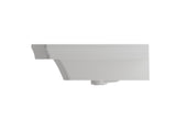 BOCCHI Lavita 40" Rectangle Wallmount Fireclay Bathroom Sink, White, 3 Faucet Hole, 1168-001-0127