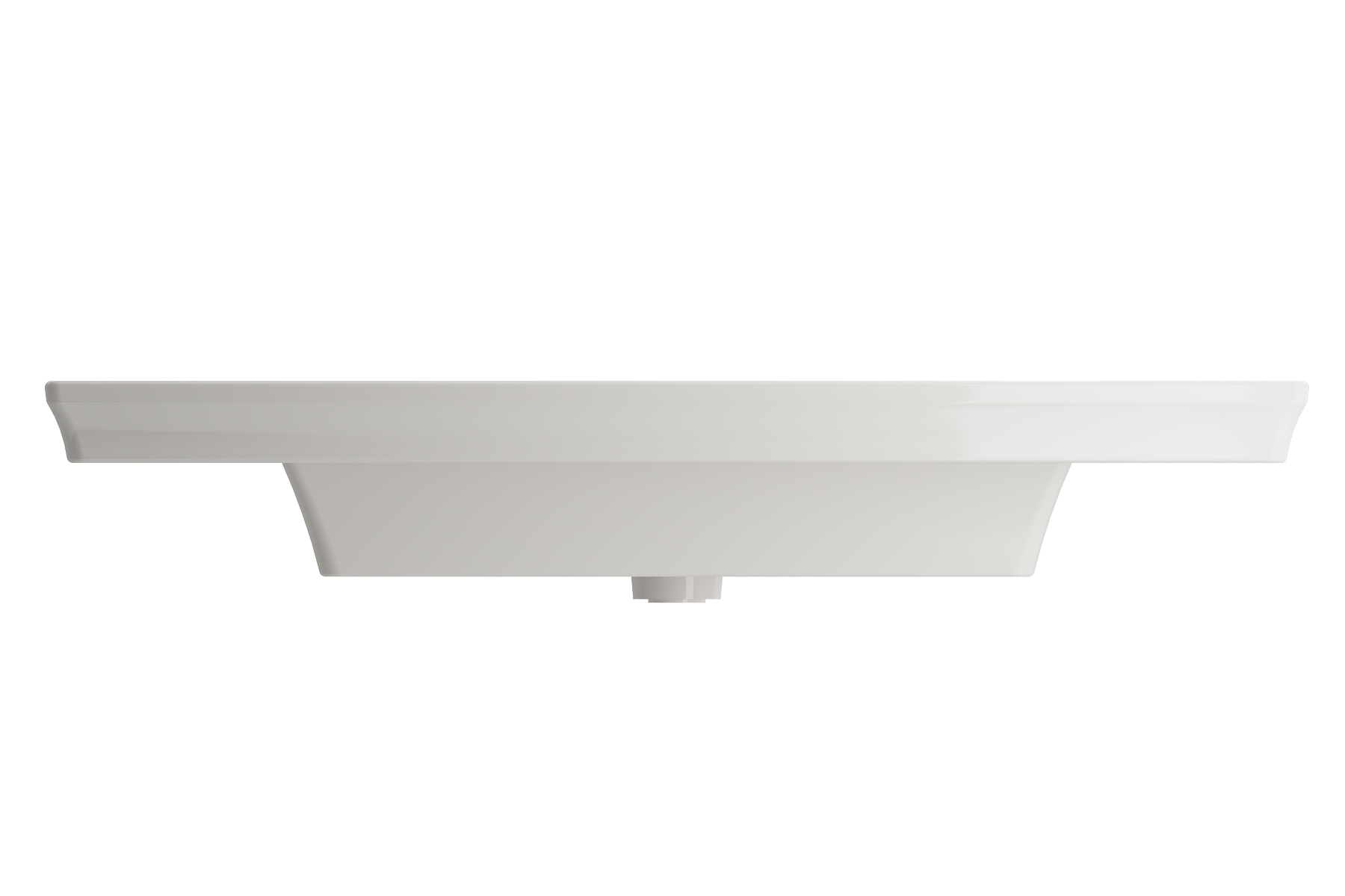BOCCHI Lavita 40" Rectangle Wallmount Fireclay Bathroom Sink, Biscuit, 3 Faucet Hole, 1168-014-0127