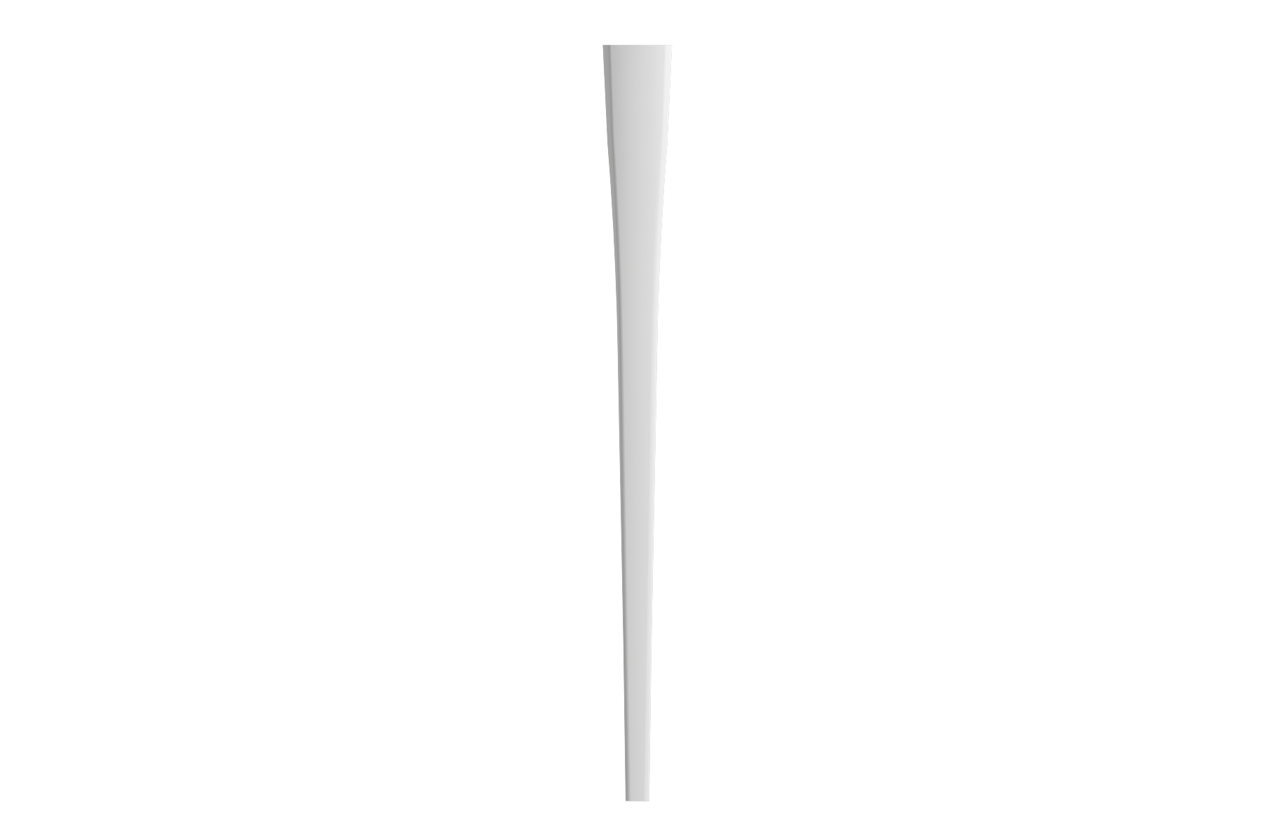 Alternate Image for BOCCHI Lavita Console Leg Set Fireclay 31 in. in Matte White, 1169-002-0320