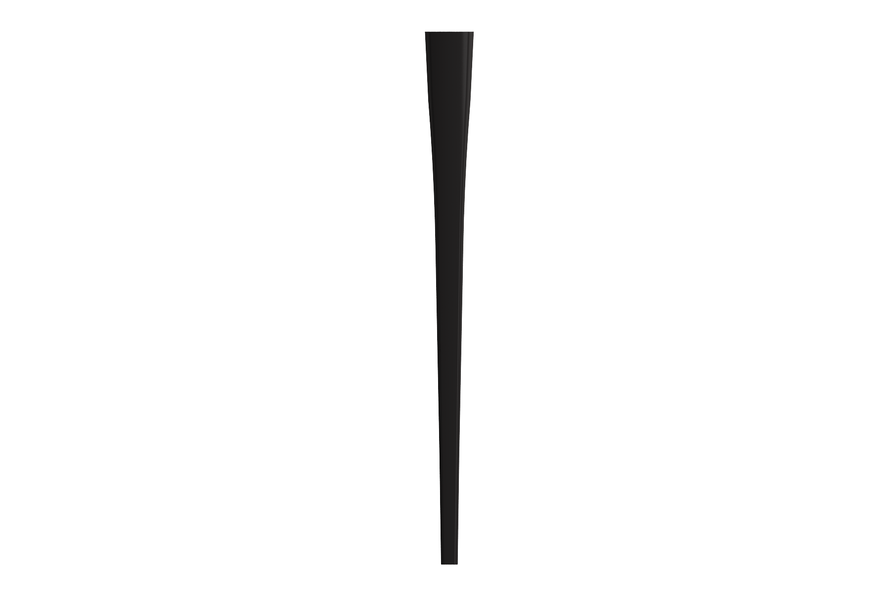 BOCCHI Lavita Console Leg Set Fireclay 31 in. in Matte Black, 1169-004-0320