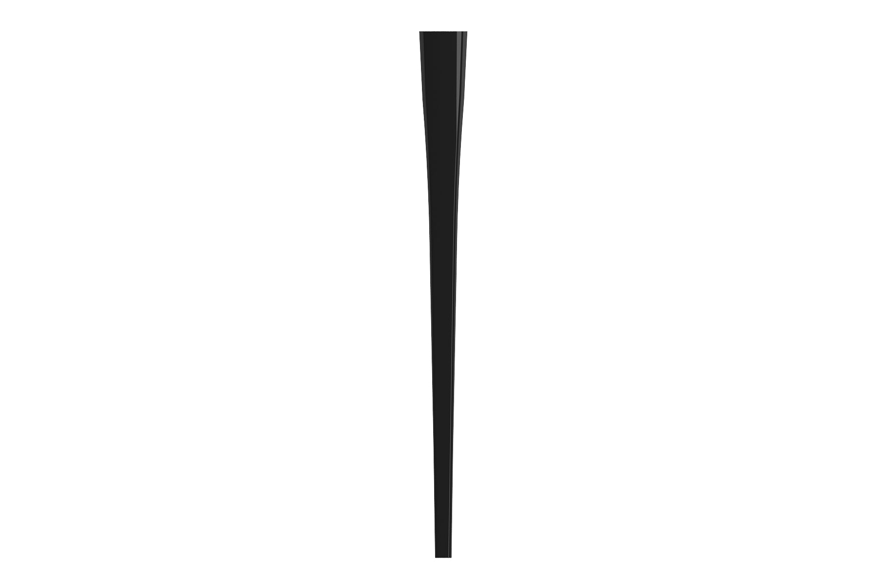 BOCCHI Lavita Console Leg Set Fireclay 31 in. in Black, 1169-005-0320