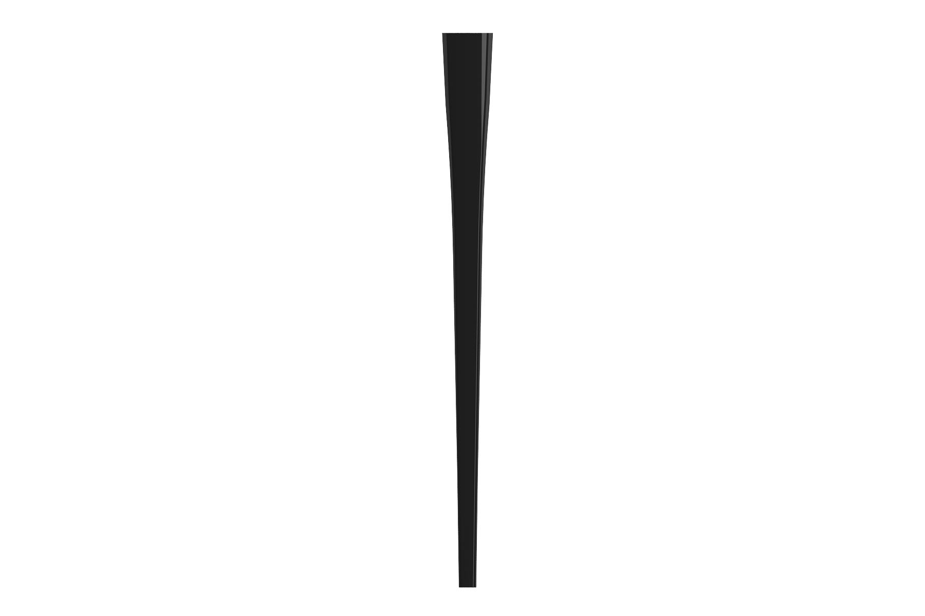 BOCCHI Lavita Console Leg Set Fireclay 31 in. in Black, 1169-005-0320