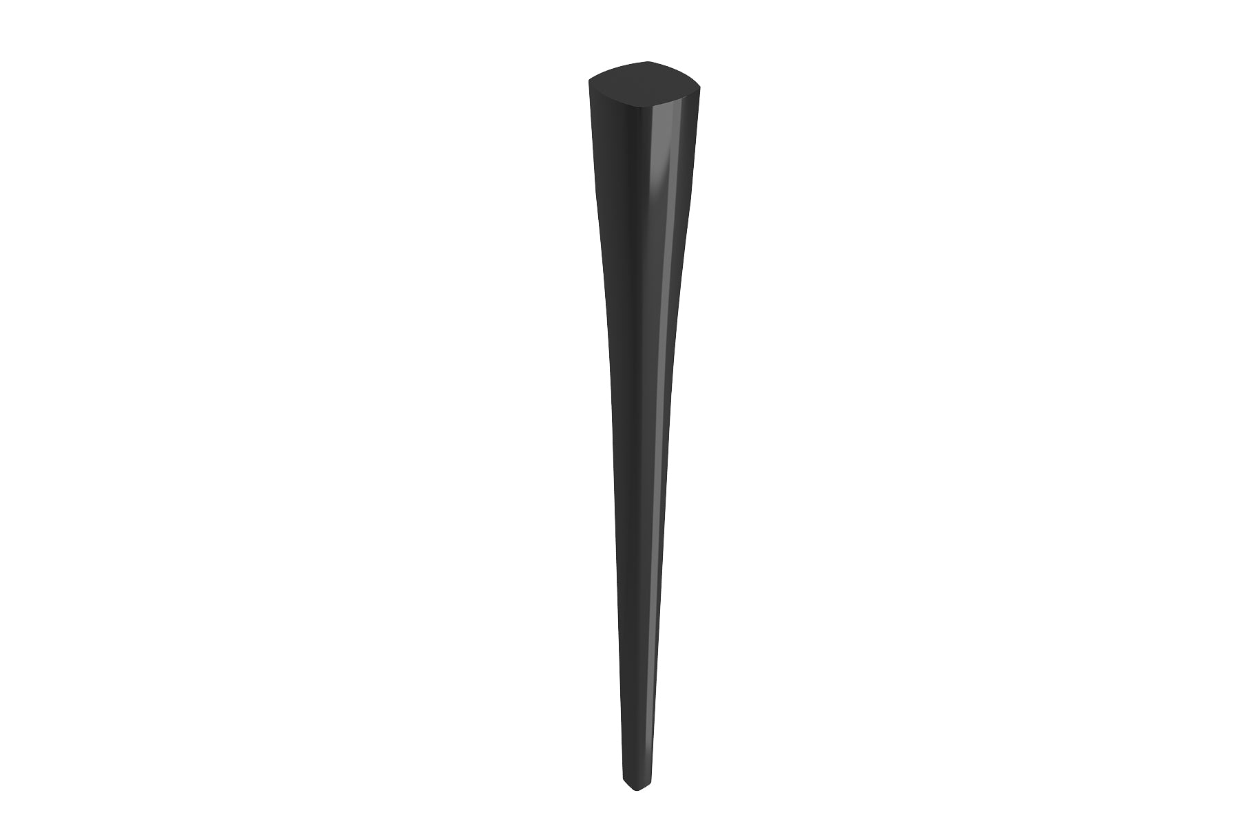 BOCCHI Lavita Console Leg Set Fireclay 31 in. in Black, 1169-005-0320