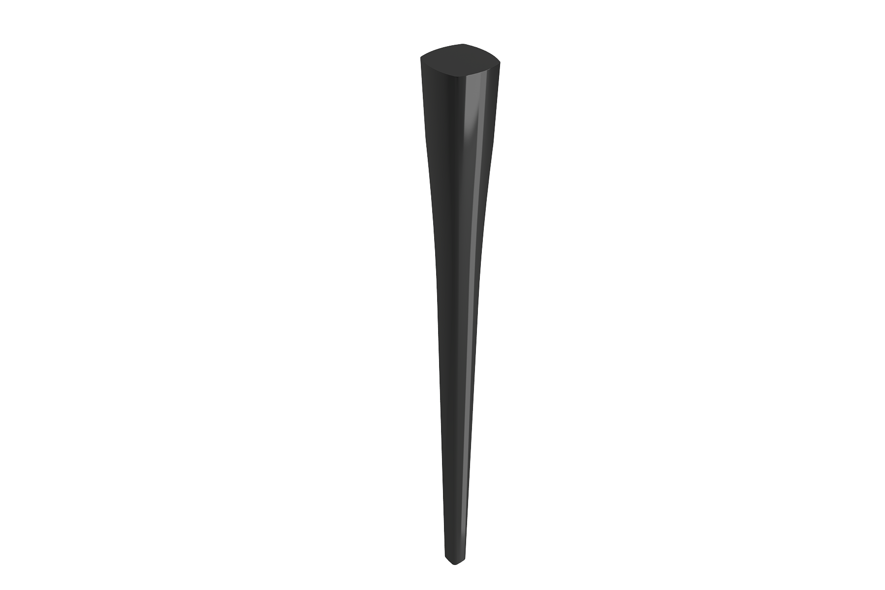 BOCCHI Lavita Console Leg Set Fireclay 31 in. in Black, 1169-005-0320