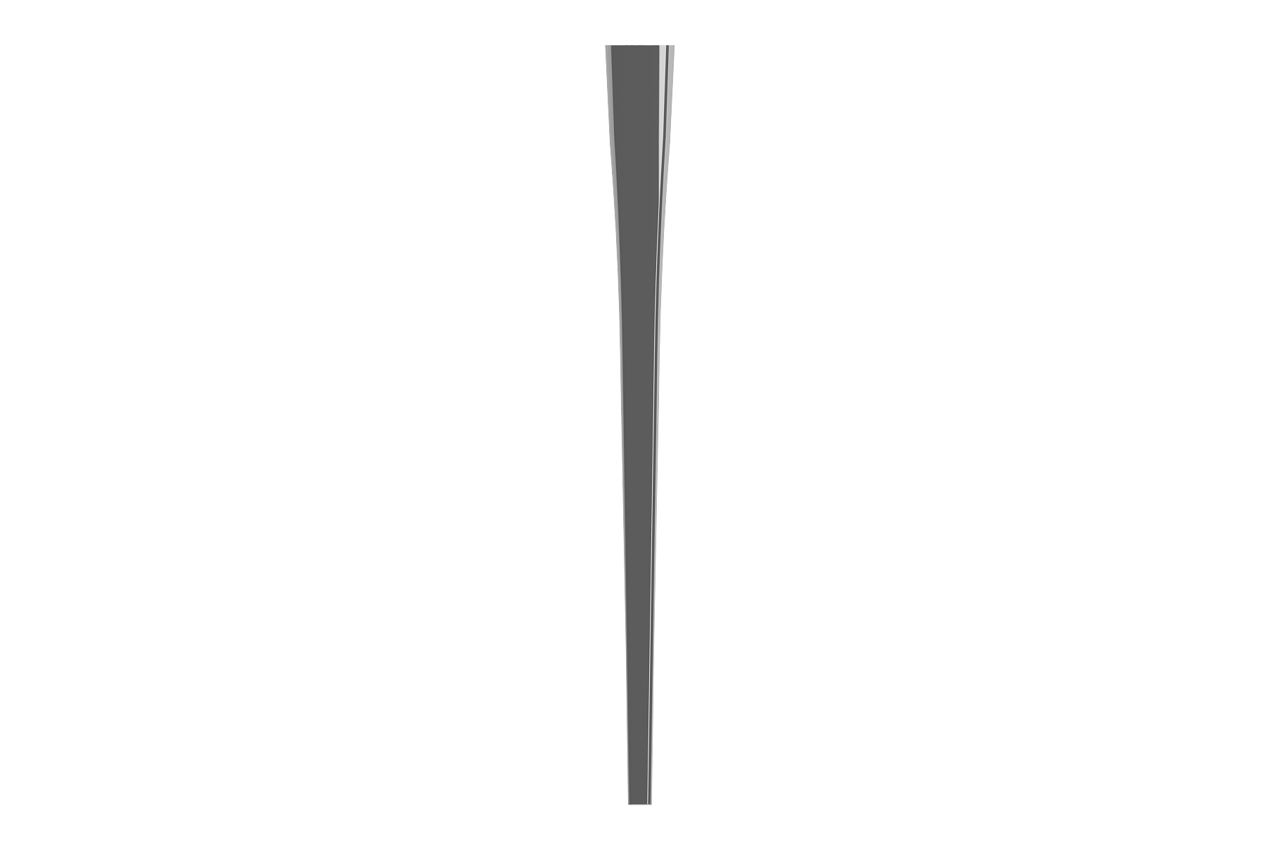BOCCHI Lavita Console Leg Set Fireclay 31 in. in Platinum, 1169-401-0320