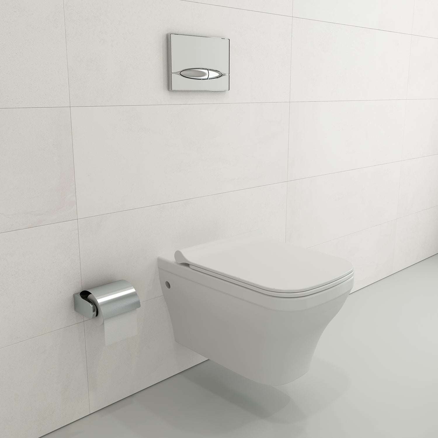 BOCCHI Firenze Wall-Hung Toilet Bowl in Matte White, 1304-002-0129