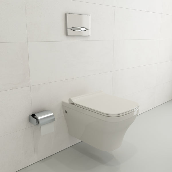 BOCCHI Firenze Wall-Hung Toilet Bowl in Biscuit, 1304-014-0129