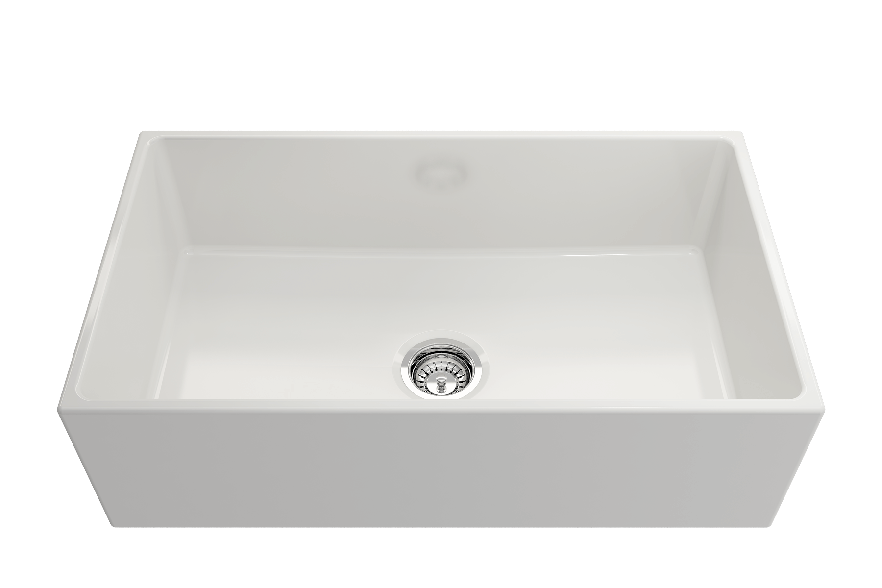 BOCCHI Contempo 33" Fireclay Farmhouse Kitchen Sink, White, 1352-001-0120