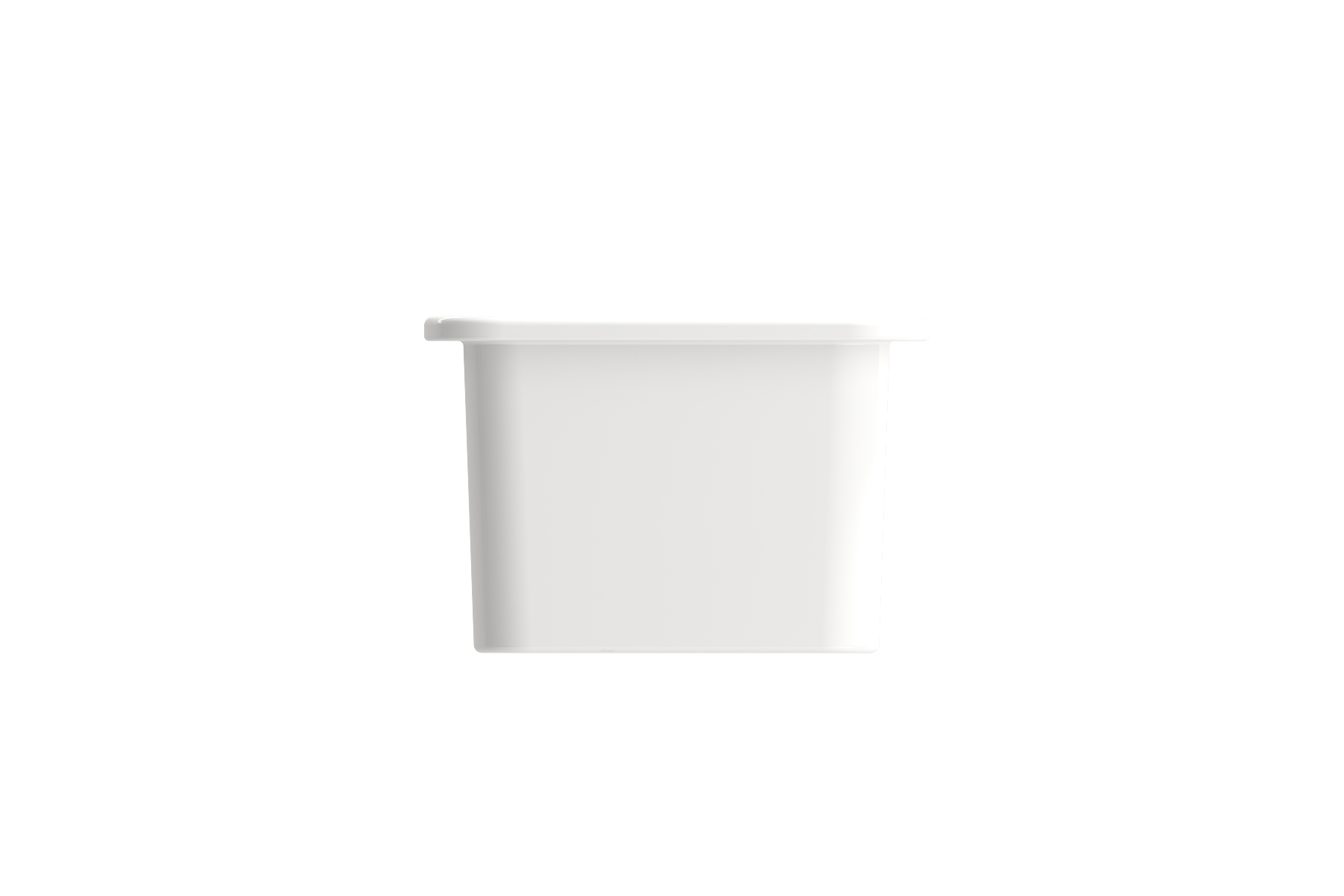 BOCCHI Sotto 12" Fireclay Undermount Single Bowl Bar Sink with Strainer, White, 1358-001-0120