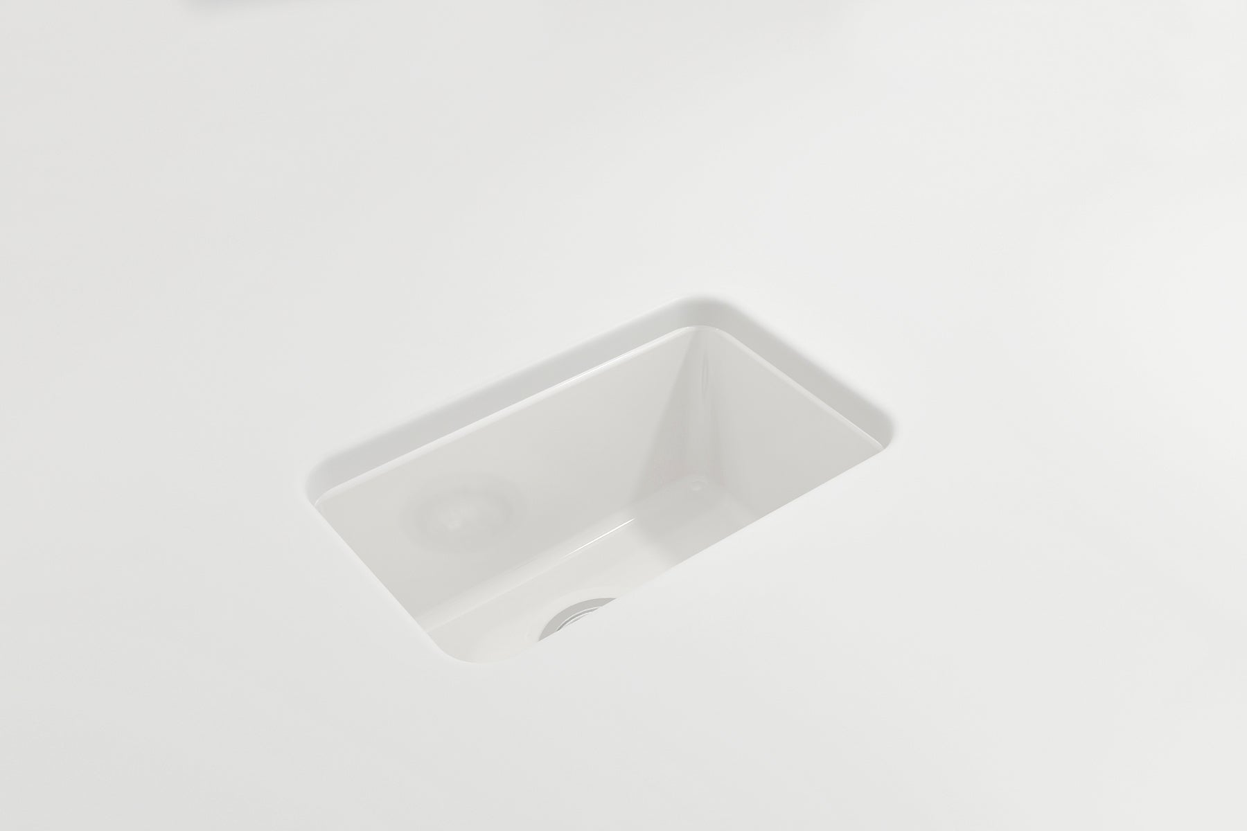 BOCCHI Sotto 12" Fireclay Undermount Single Bowl Bar Sink with Strainer, White, 1358-001-0120