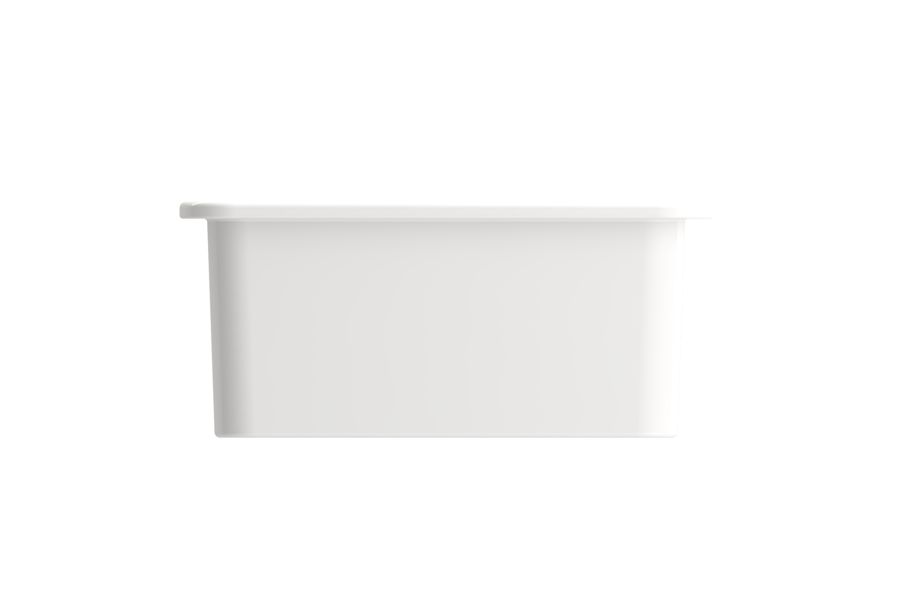 BOCCHI Sotto 12" Fireclay Undermount Single Bowl Bar Sink with Strainer, White, 1358-001-0120
