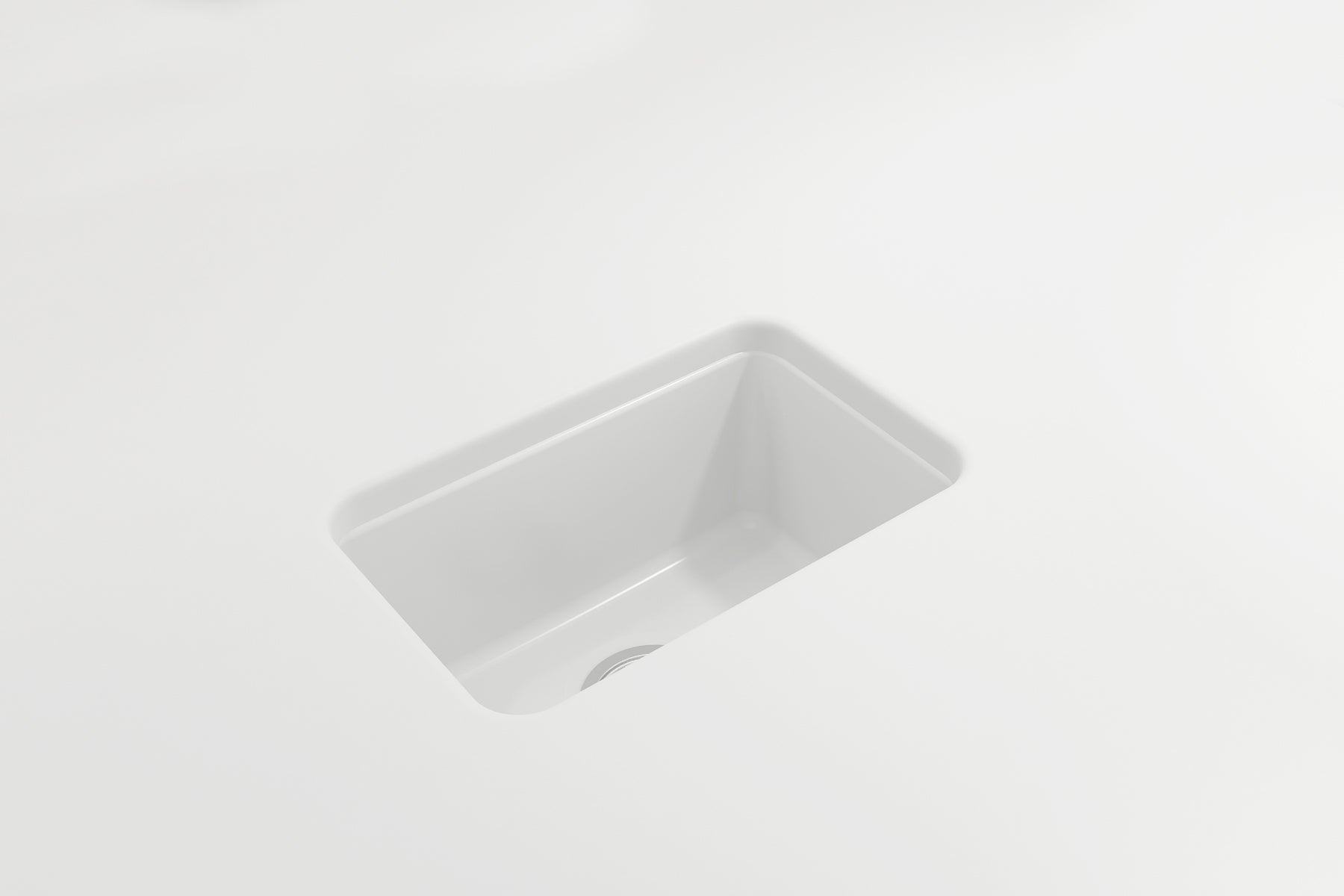 BOCCHI Sotto 12" Fireclay Undermount Single Bowl Bar Sink with Strainer, Matte White, 1358-002-0120