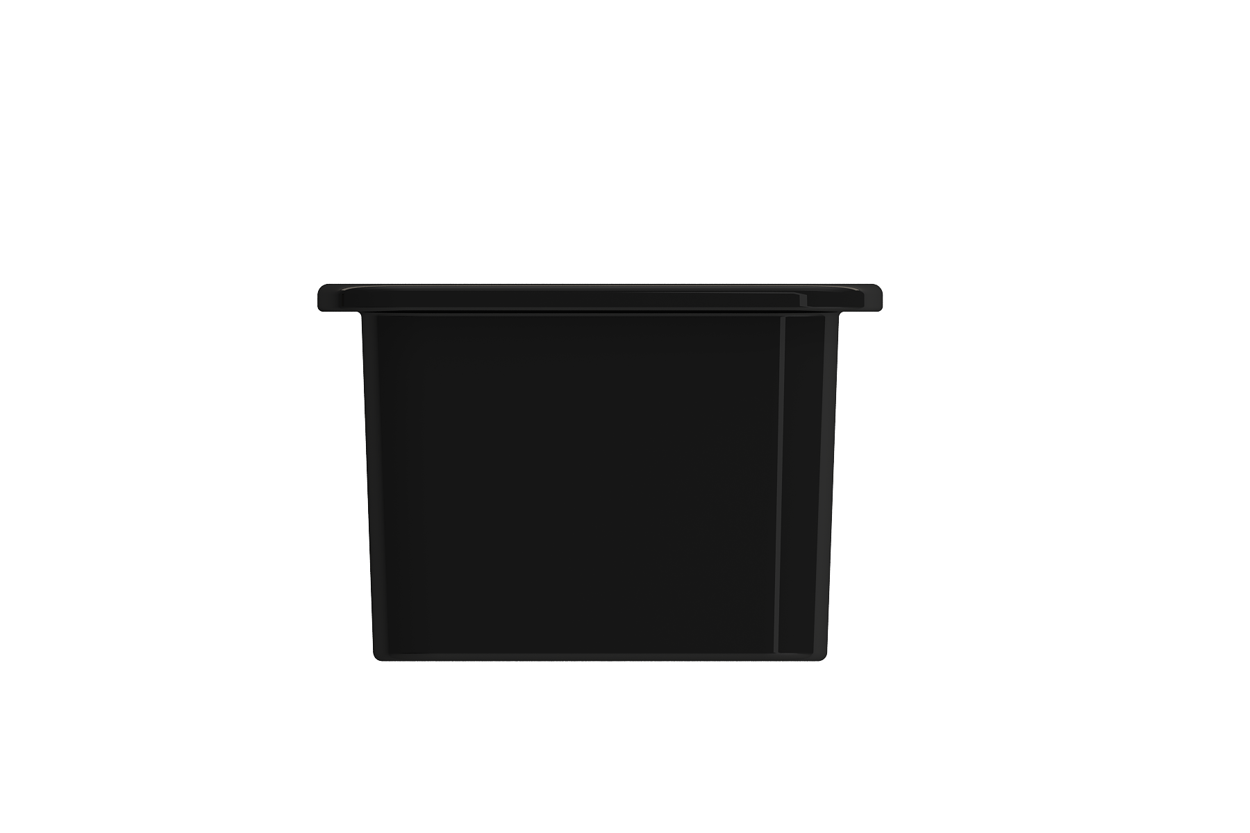 BOCCHI Sotto 12" Fireclay Undermount Single Bowl Bar Sink with Strainer, Black, 1358-005-0120