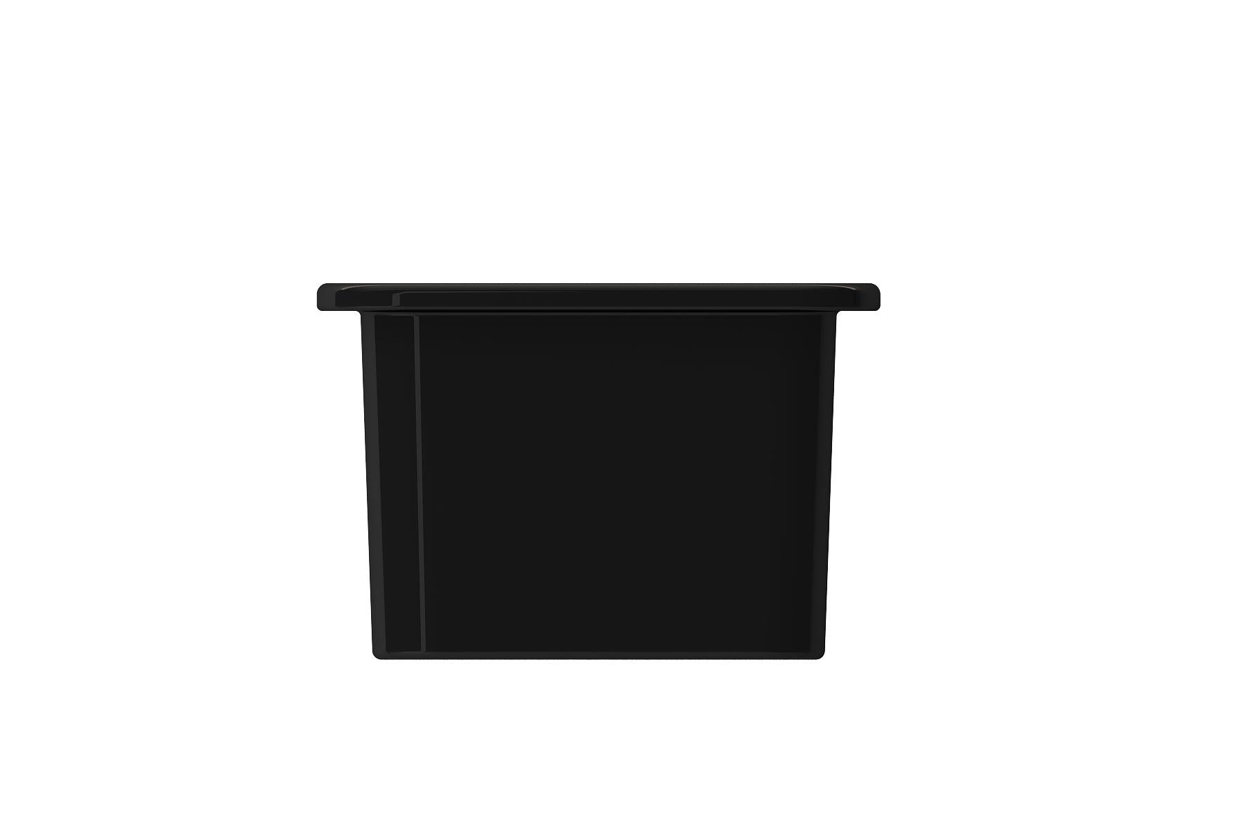 BOCCHI Sotto 12" Fireclay Undermount Single Bowl Bar Sink with Strainer, Black, 1358-005-0120