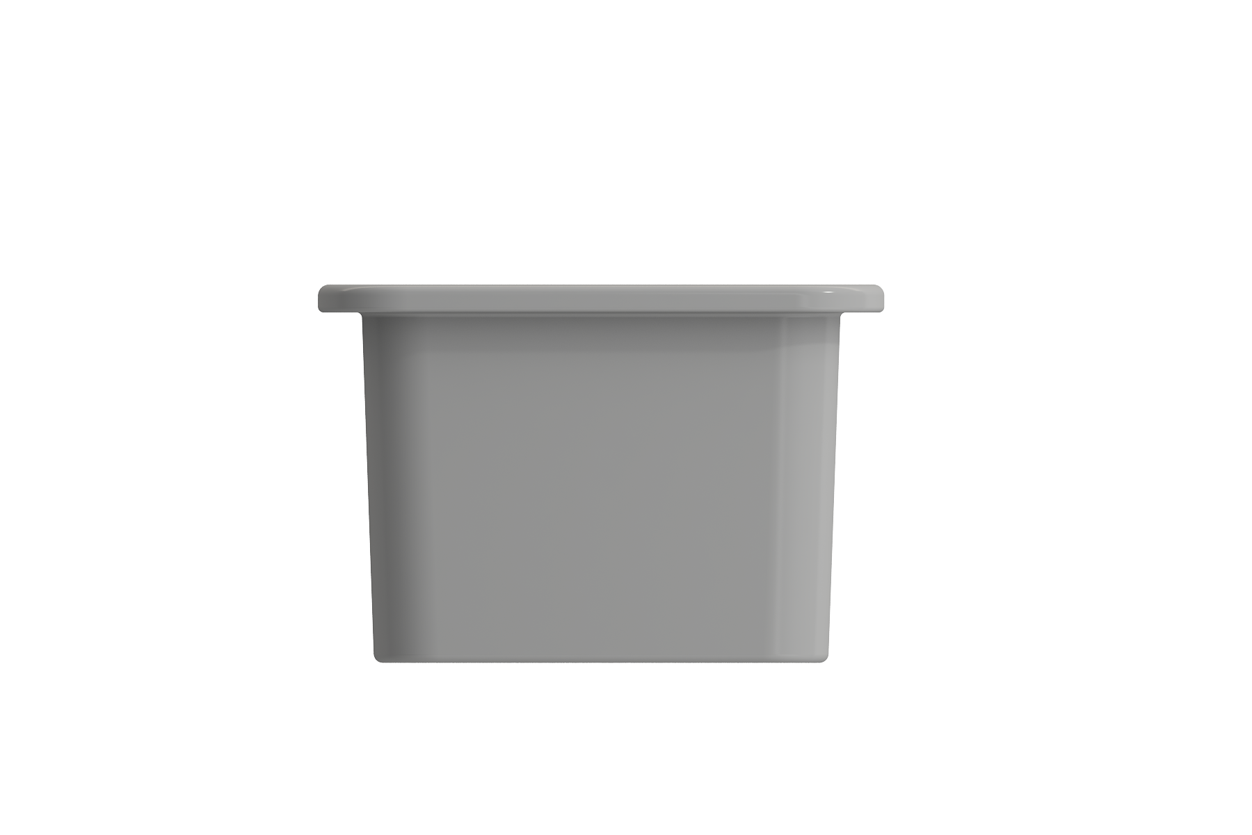 BOCCHI Sotto 12" Fireclay Undermount Single Bowl Bar Sink with Strainer, Matte Gray, 1358-006-0120