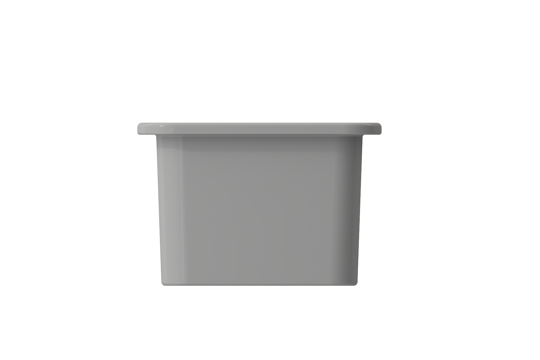 BOCCHI Sotto 12" Fireclay Undermount Single Bowl Bar Sink with Strainer, Matte Gray, 1358-006-0120
