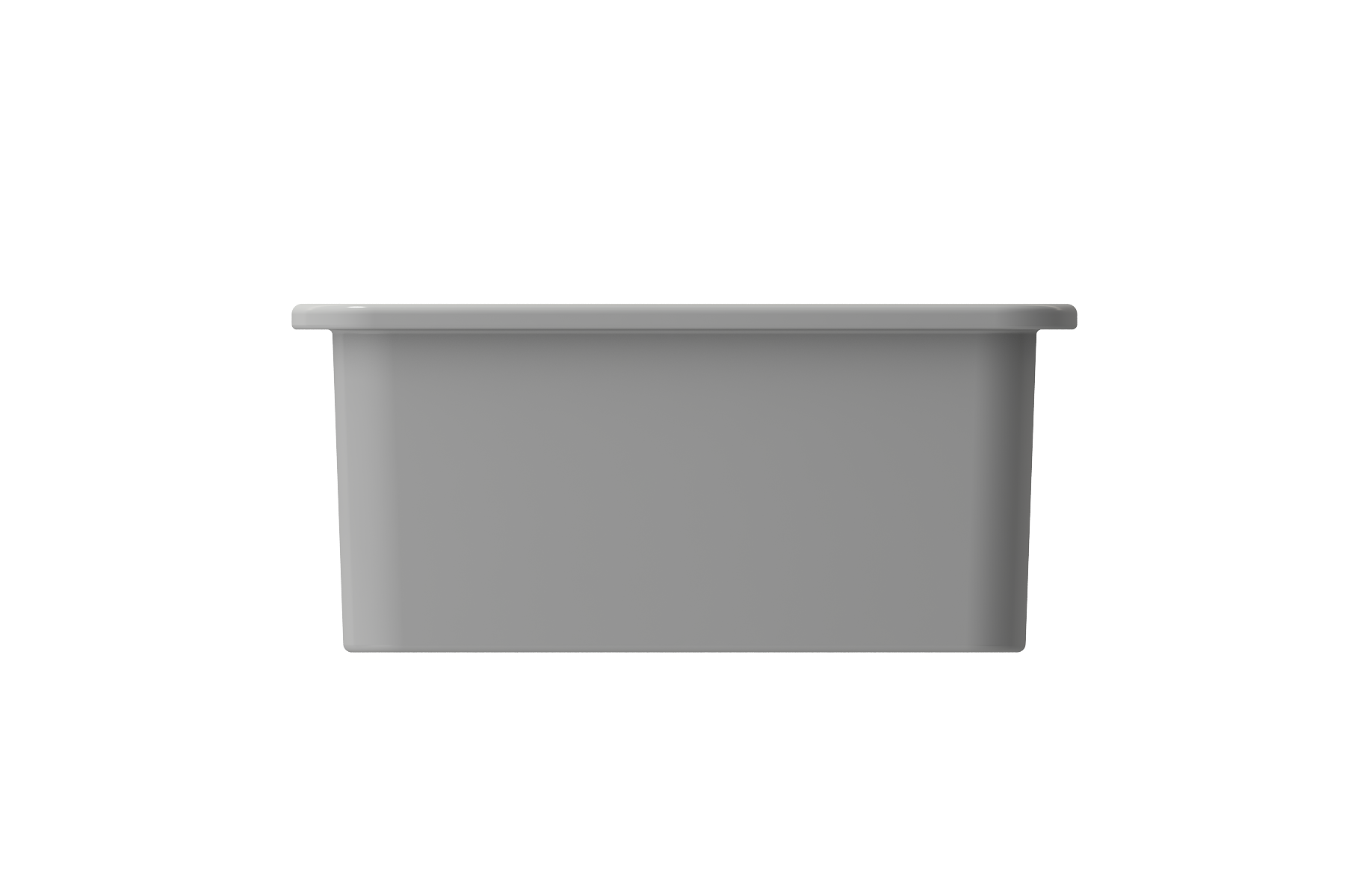 BOCCHI Sotto 12" Fireclay Undermount Single Bowl Bar Sink with Strainer, Matte Gray, 1358-006-0120