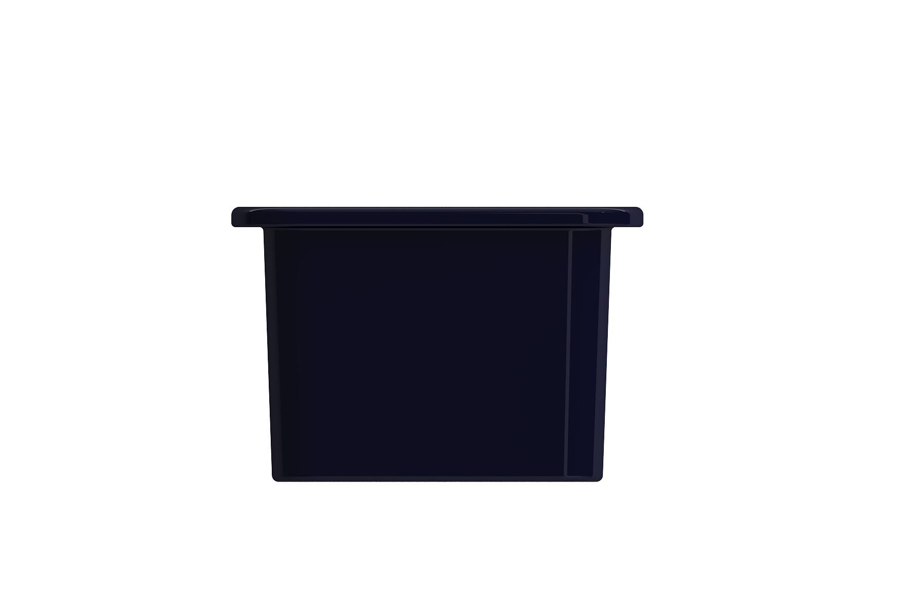 BOCCHI Sotto 12" Fireclay Undermount Single Bowl Bar Sink with Strainer, Sapphire Blue, 1358-010-0120