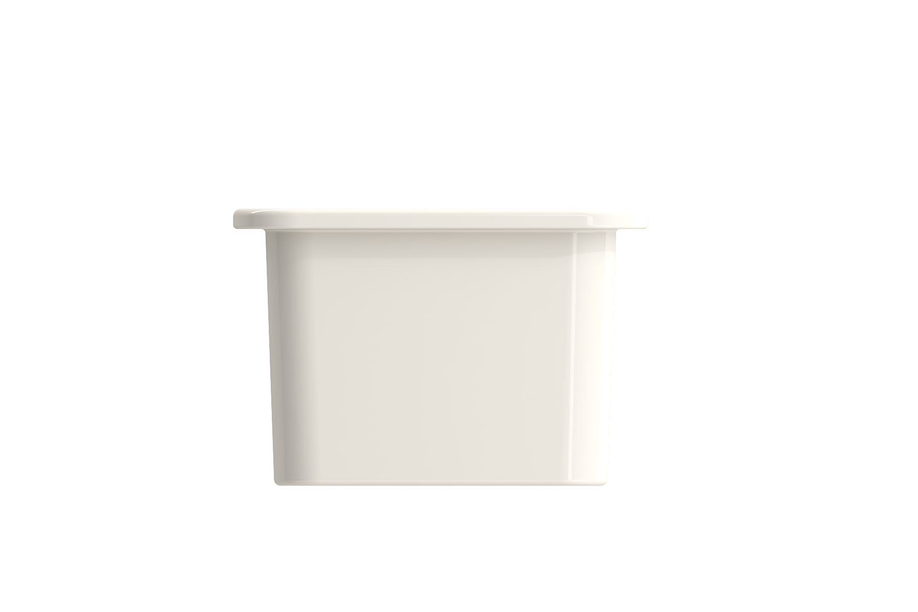 BOCCHI Sotto 12" Fireclay Undermount Single Bowl Bar Sink with Strainer, Biscuit, 1358-014-0120