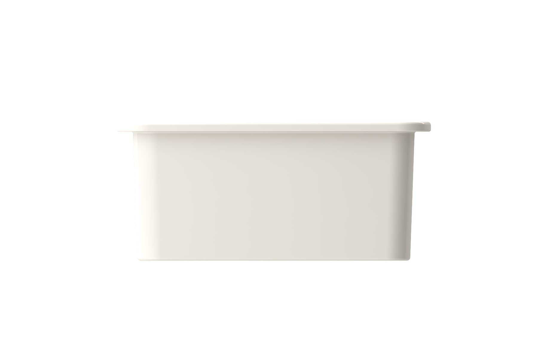 BOCCHI Sotto 12" Fireclay Undermount Single Bowl Bar Sink with Strainer, Biscuit, 1358-014-0120