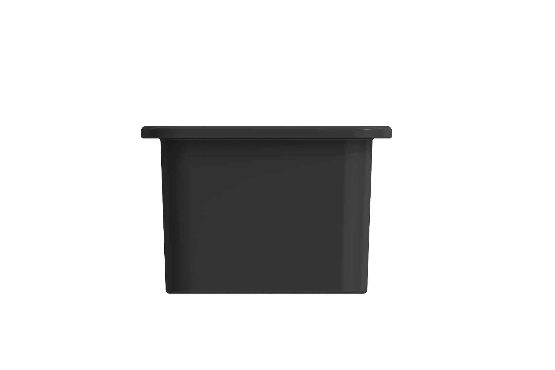 BOCCHI Sotto 12" Fireclay Undermount Single Bowl Bar Sink with Strainer, Matte Dark Gray, 1358-020-0120