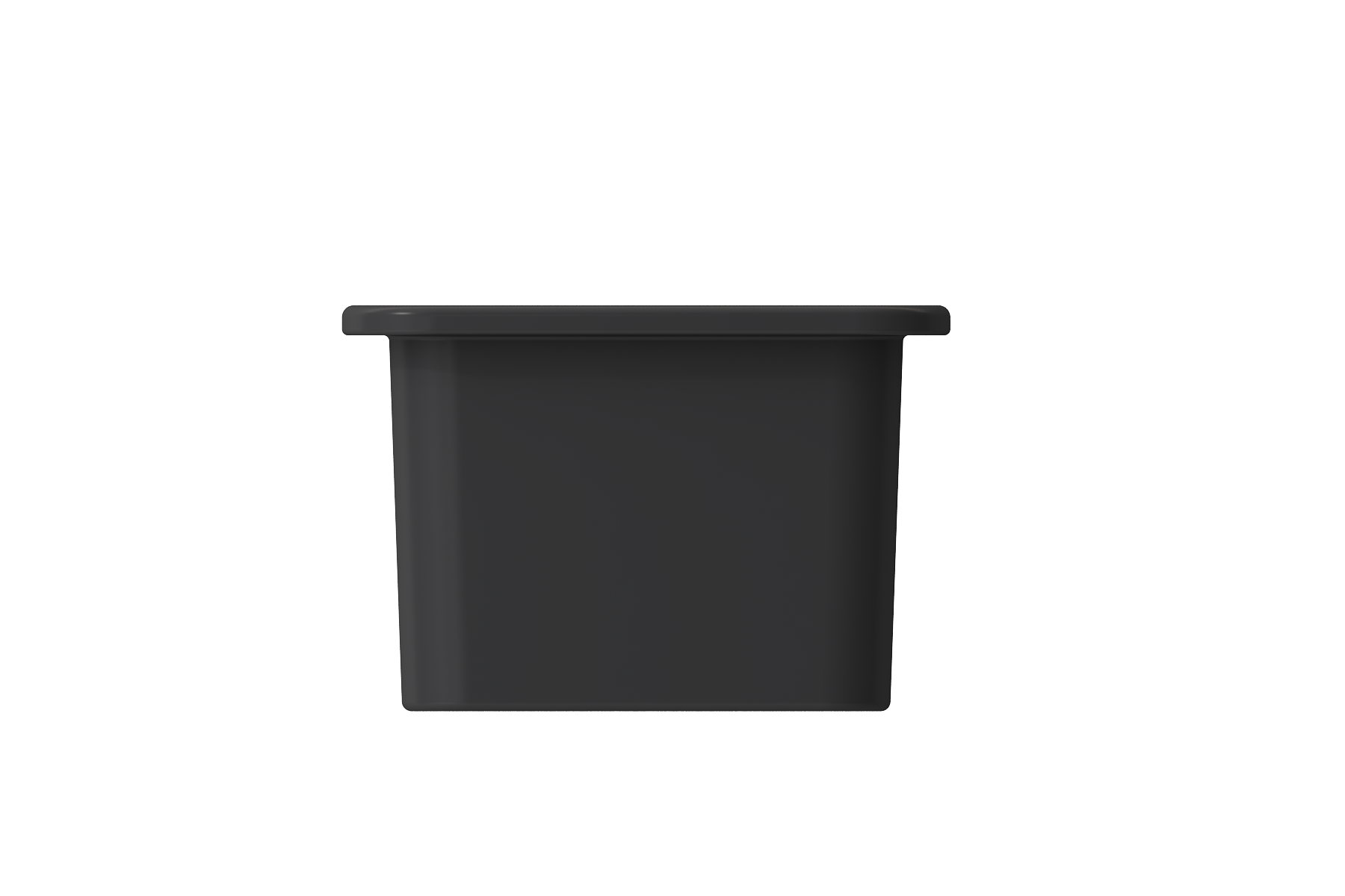 BOCCHI Sotto 12" Fireclay Undermount Single Bowl Bar Sink with Strainer, Matte Dark Gray, 1358-020-0120