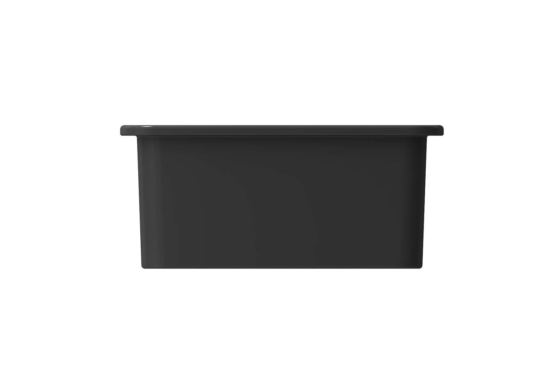 BOCCHI Sotto 12" Fireclay Undermount Single Bowl Bar Sink with Strainer, Matte Dark Gray, 1358-020-0120