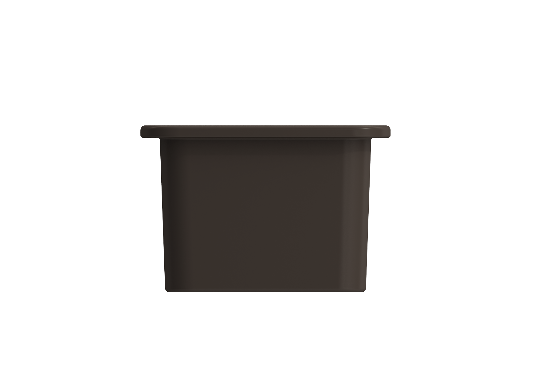 BOCCHI Sotto 12" Fireclay Undermount Single Bowl Bar Sink with Strainer, Matte Brown, 1358-025-0120