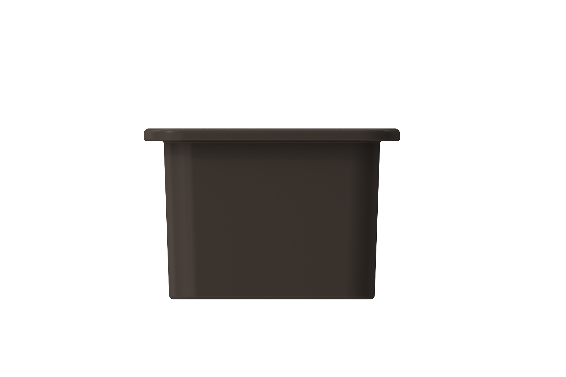BOCCHI Sotto 12" Fireclay Undermount Single Bowl Bar Sink with Strainer, Matte Brown, 1358-025-0120